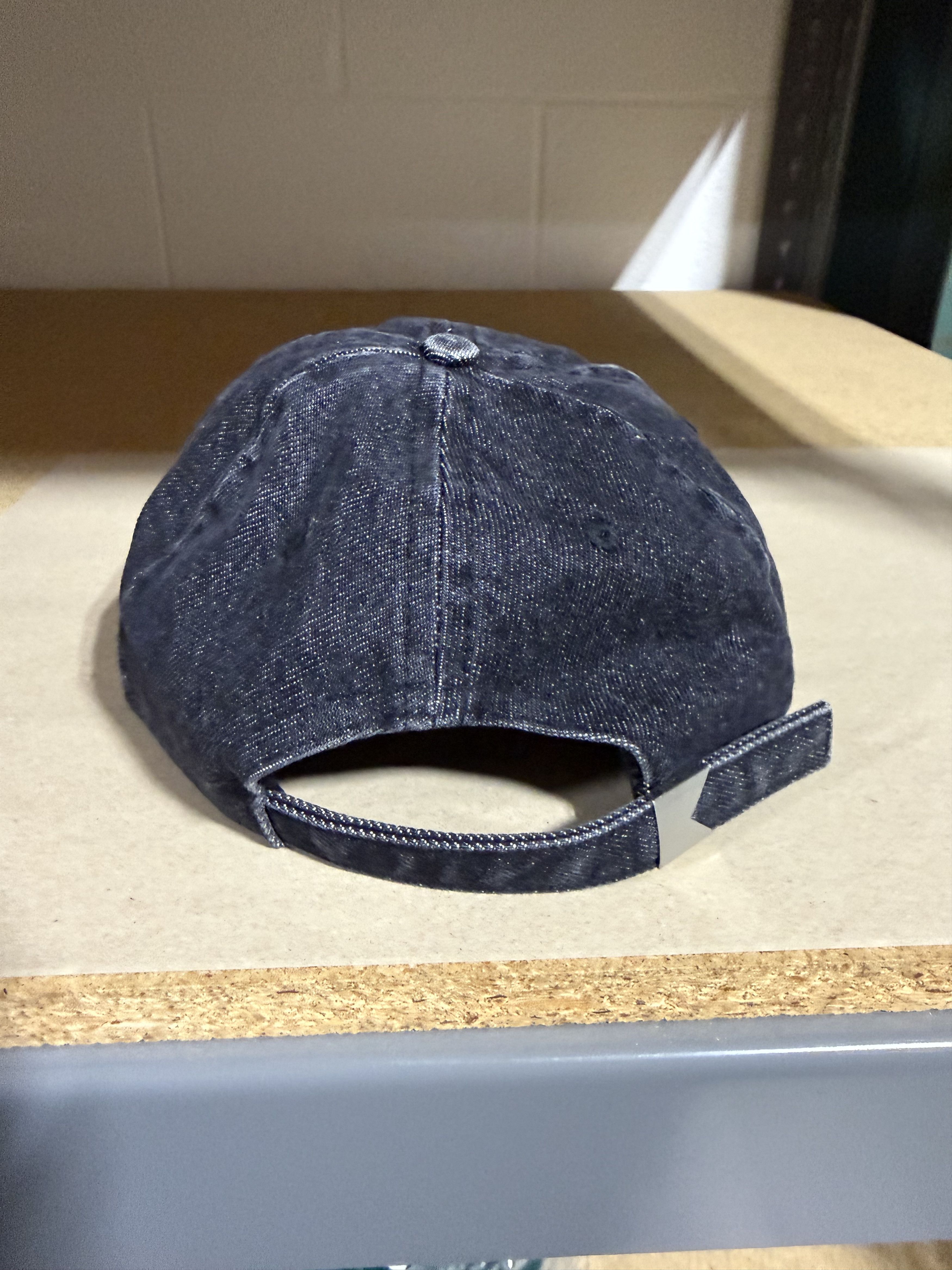 Rhude Rhude St. Rhude Seal Denim Hat 'Agoura Black/Red' Size ONE SIZE - 3 Thumbnail