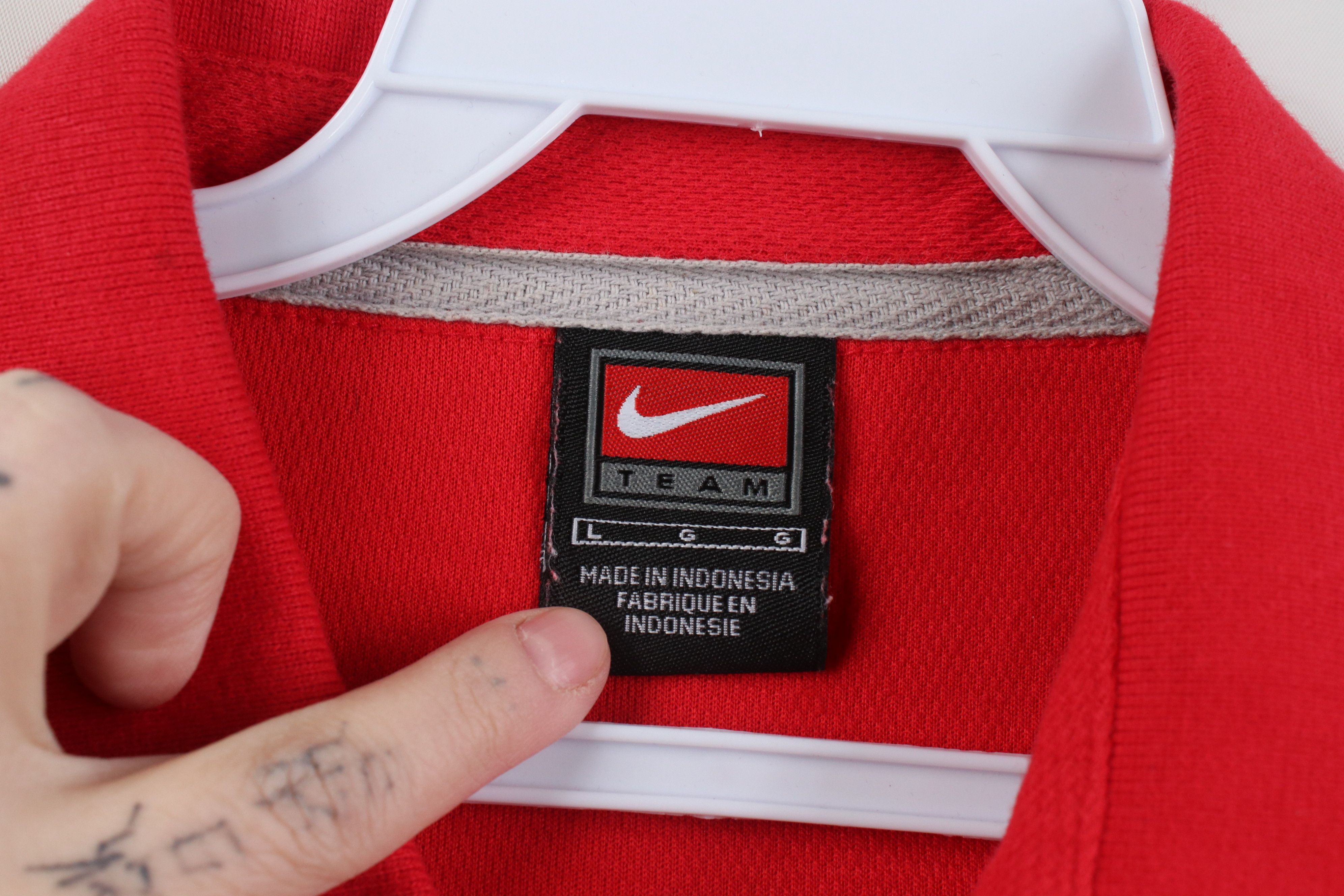 Nike Vintage Nike Knit Ohio State University Golf Polo Shirt Red Size US L / EU 52-54 / 3 - 8 Thumbnail