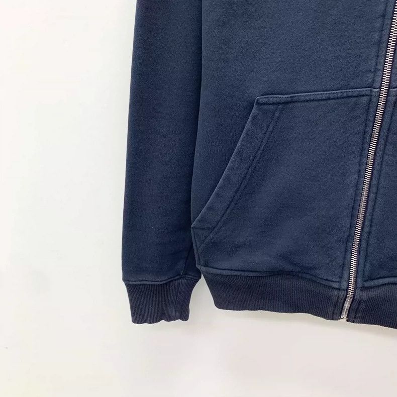 Dior Dior Dark blue bee embroidered cotton hooded drawstring zip Size US XS / EU 42 / 0 - 4 Thumbnail
