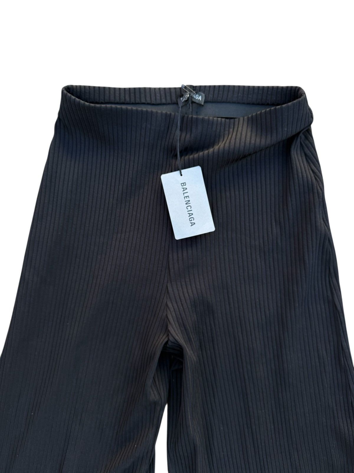 Balenciaga Balenciaga black ribbed flared pants Size 26" / US 2 / IT 38 - 3 Thumbnail