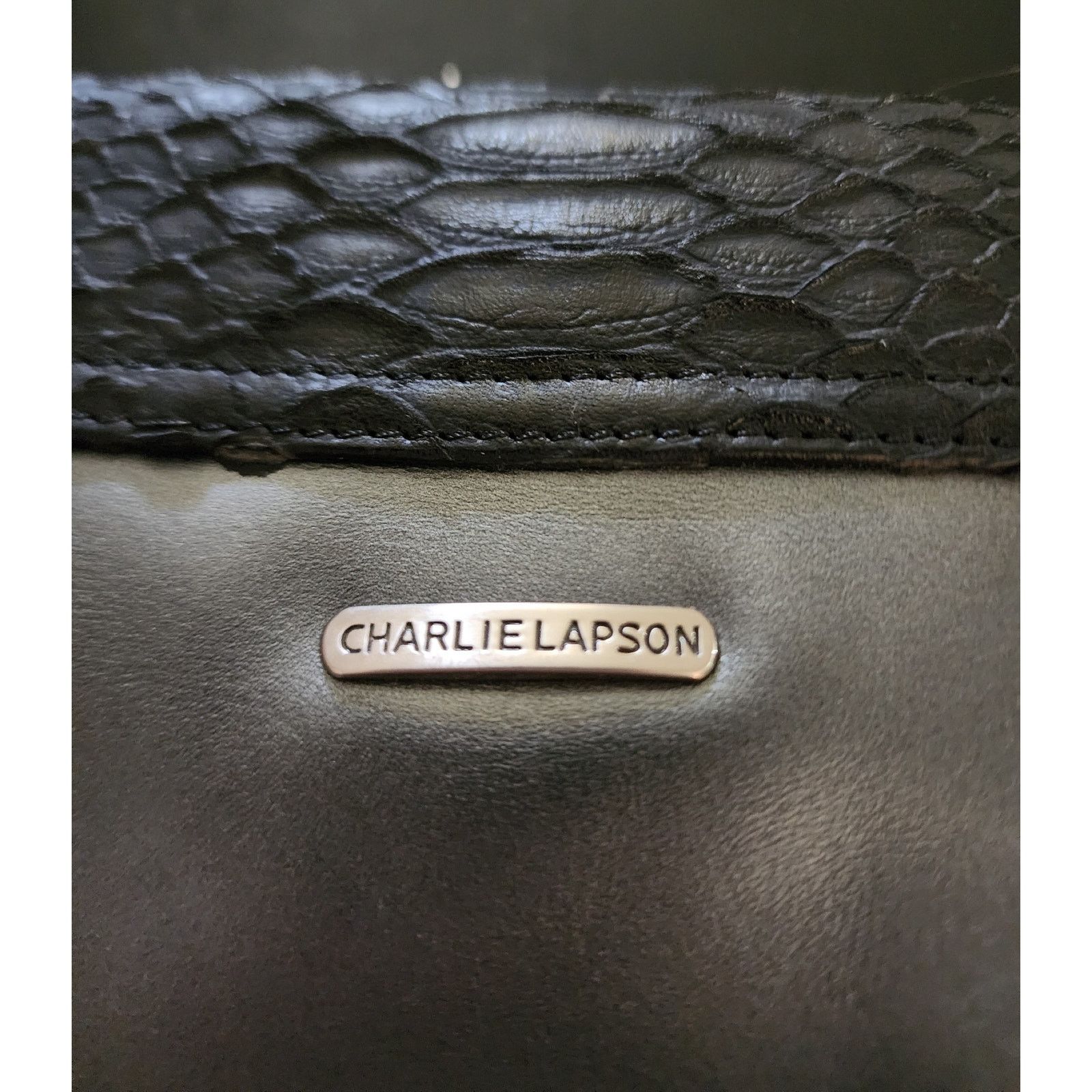 Other Vintage Charle Lapson clutch bag chain strap gray and black Size ONE SIZE - 3 Thumbnail