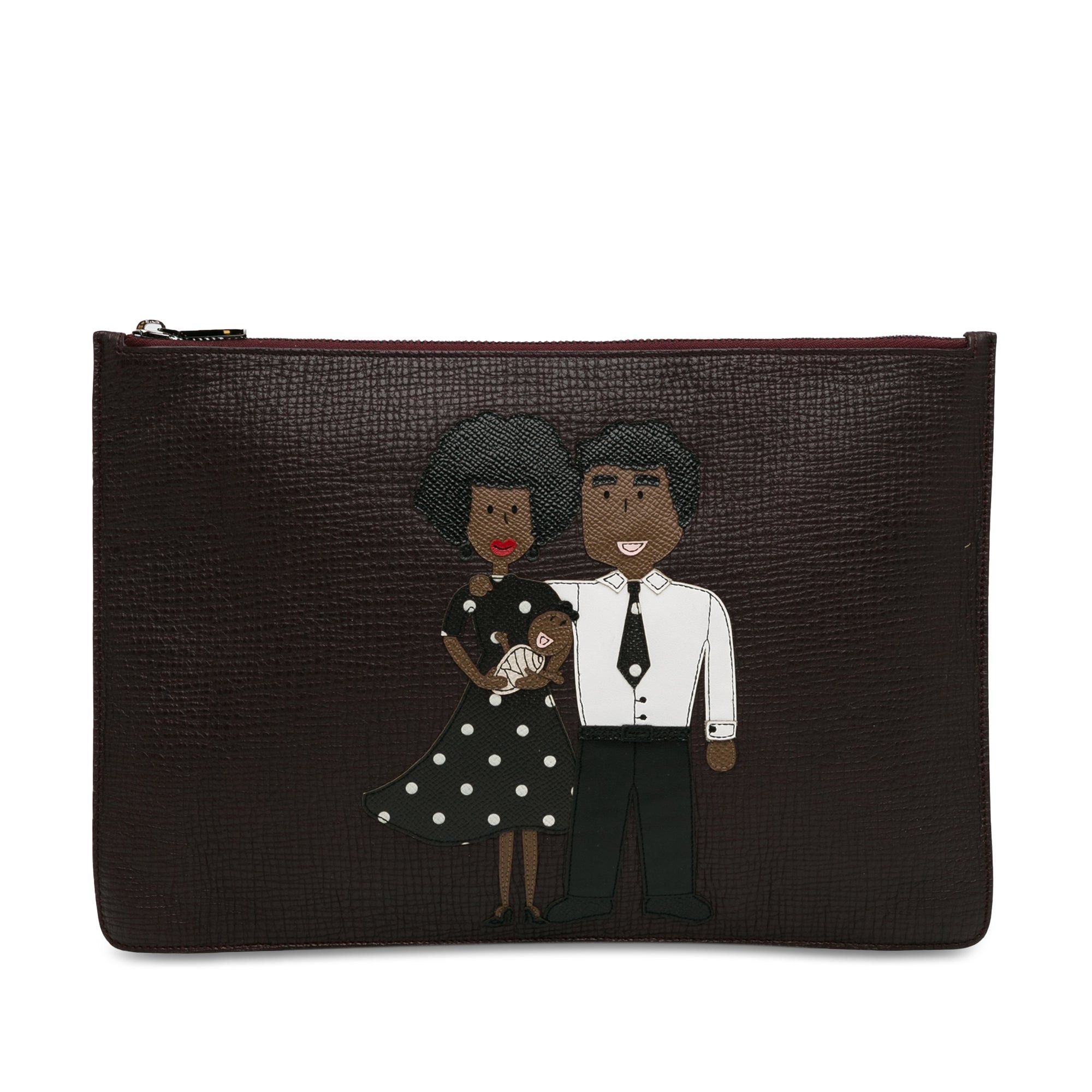 Dolce & Gabbana Dolce & Gabbana DG Family Clutch Red Size ONE SIZE - 1 Thumbnail