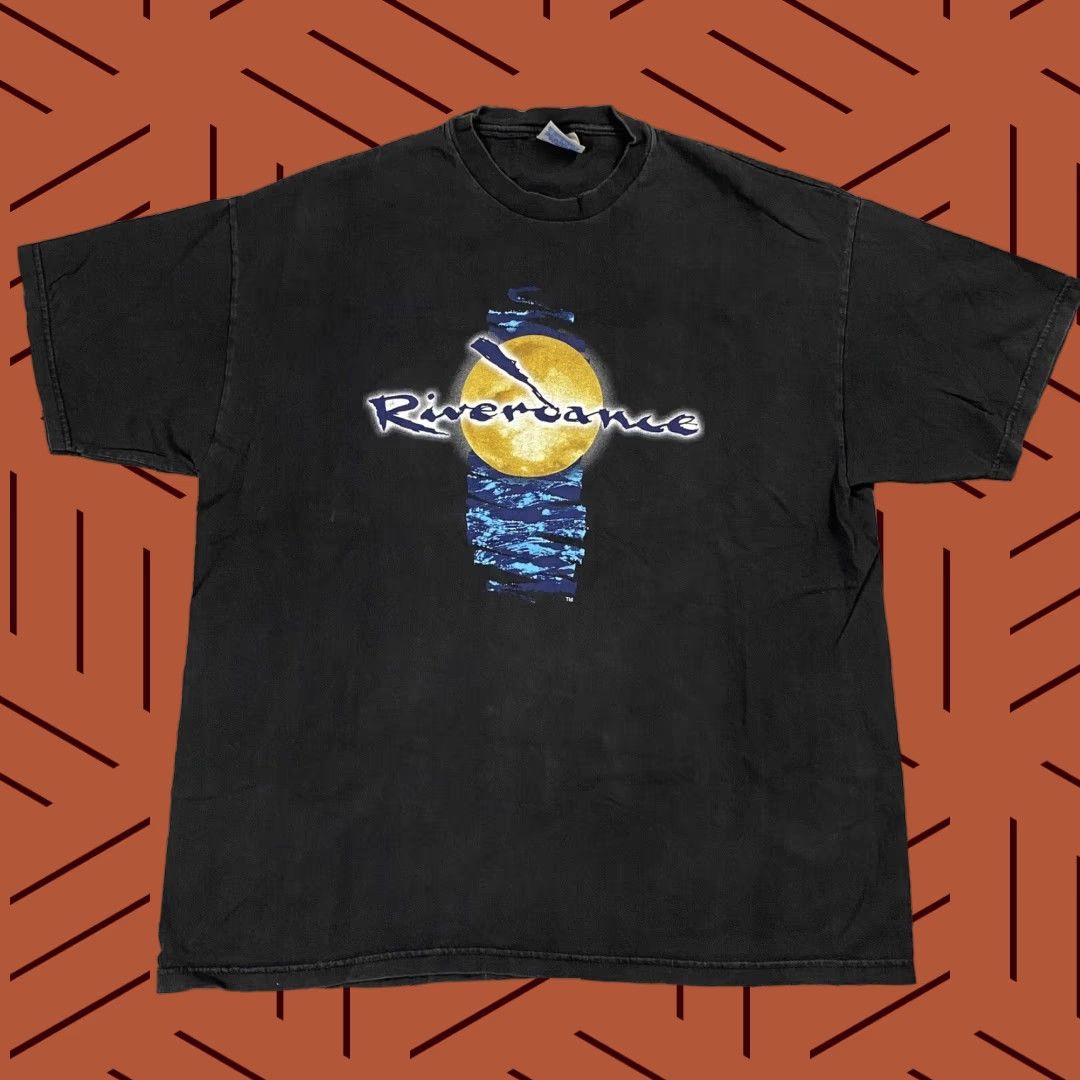 Vintage VTG 90s Riverdance Broadway T-Shirt Adult XL Black Graphic Tee Crew Neck Short Sleeve Mens Vintage Hanes 90s Theme Size US XL / EU 56 / 4 - 1 Thumbnail