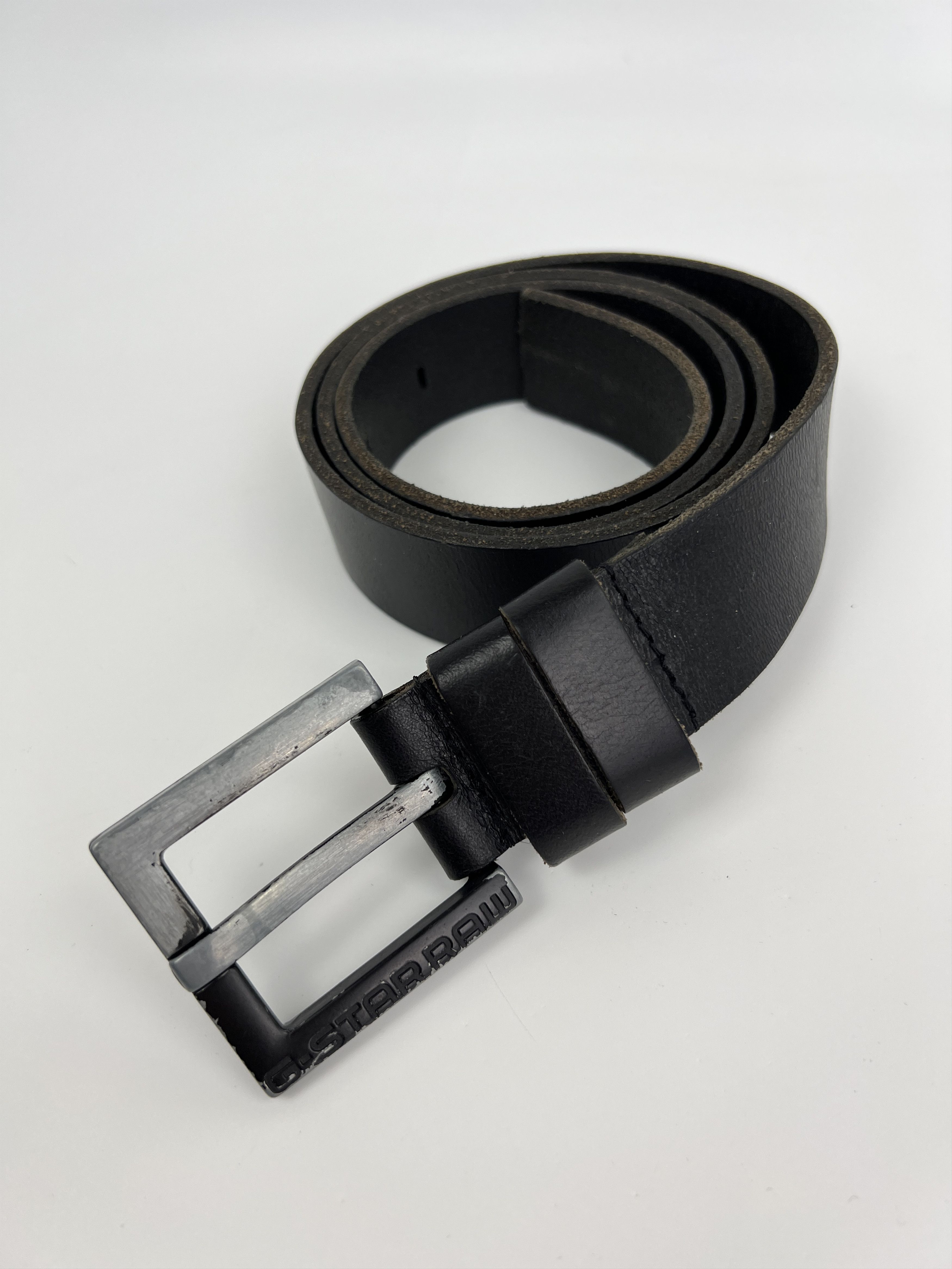 G-Star Vintage G-Star Black Leather Belt Buckle Logo Size ONE SIZE - 1 Thumbnail