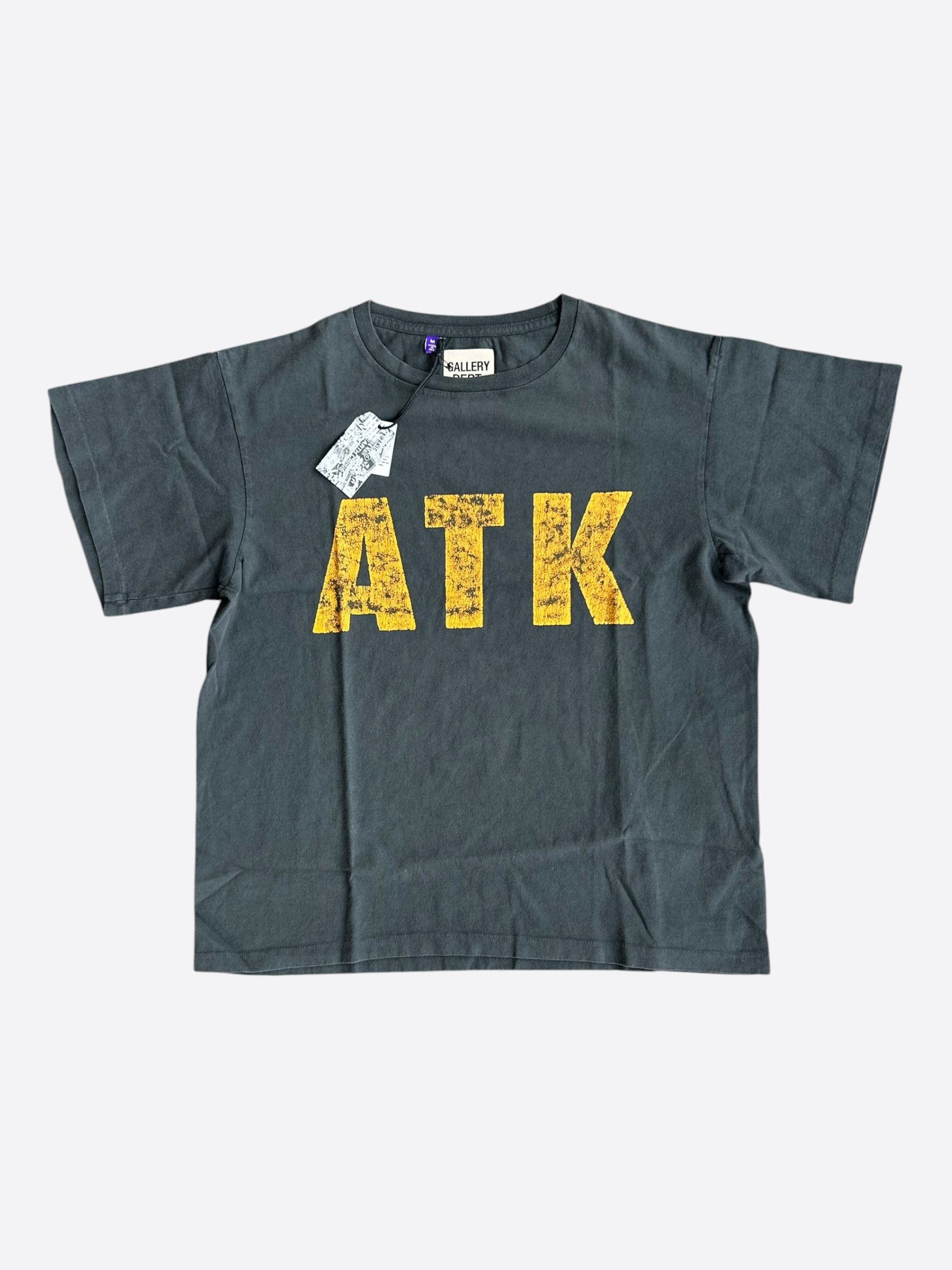 Gallery Dept. Gallery Dept Faded Black & Yellow ATK Logo T-Shirt Size US M / EU 48-50 / 2 - 1 Thumbnail