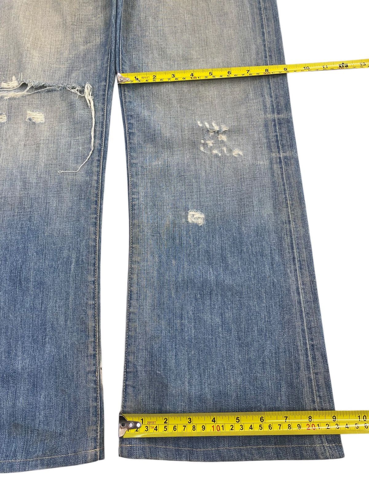 Los Angeles Apparel Los Angeles Light Faded Wash Style Ripped Jeans Size US 31 - 8 Thumbnail
