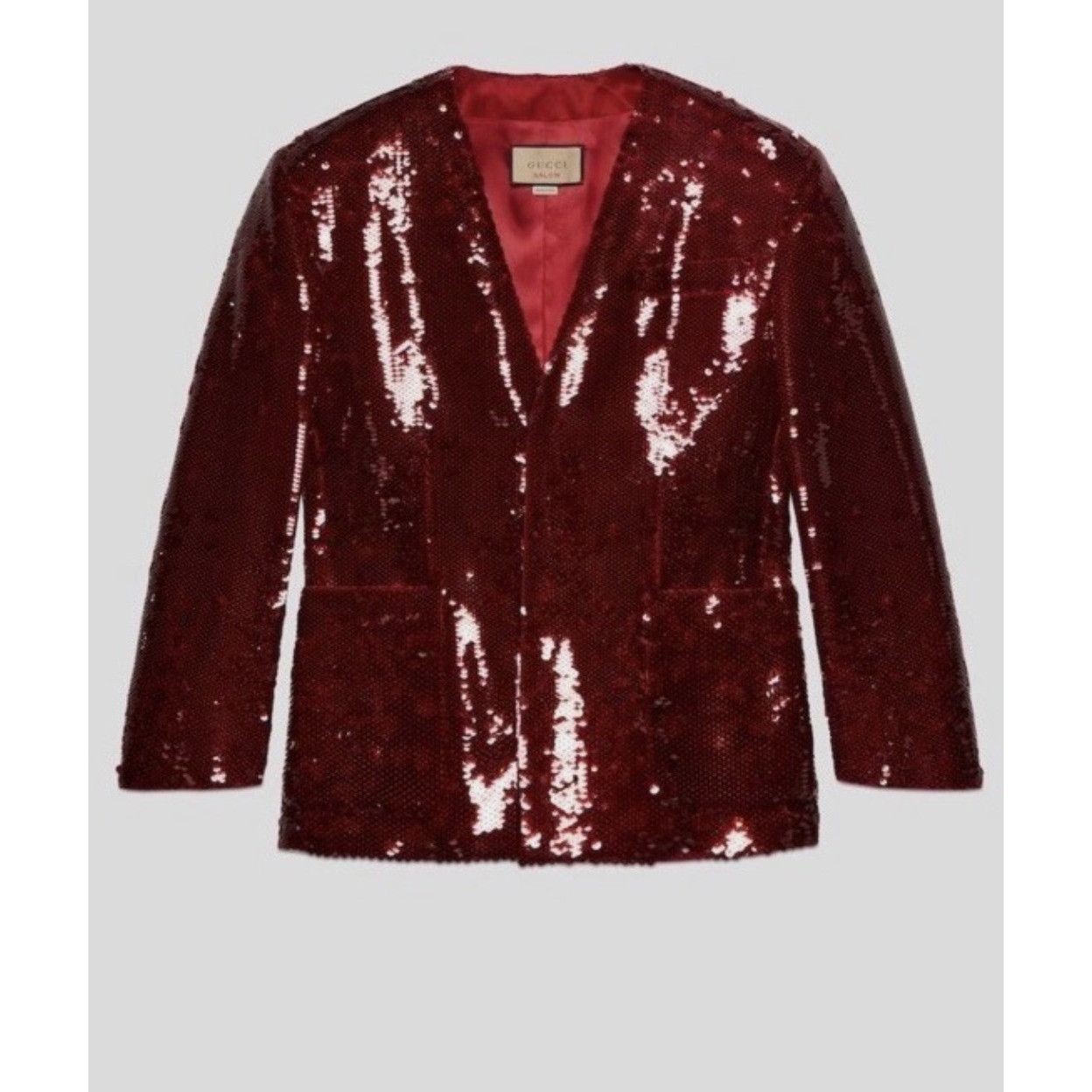 Gucci Fully Sequin Jacket Size IT 46 Slim Red Blazer Size US S / EU 44-46 / 1 - 4 Thumbnail