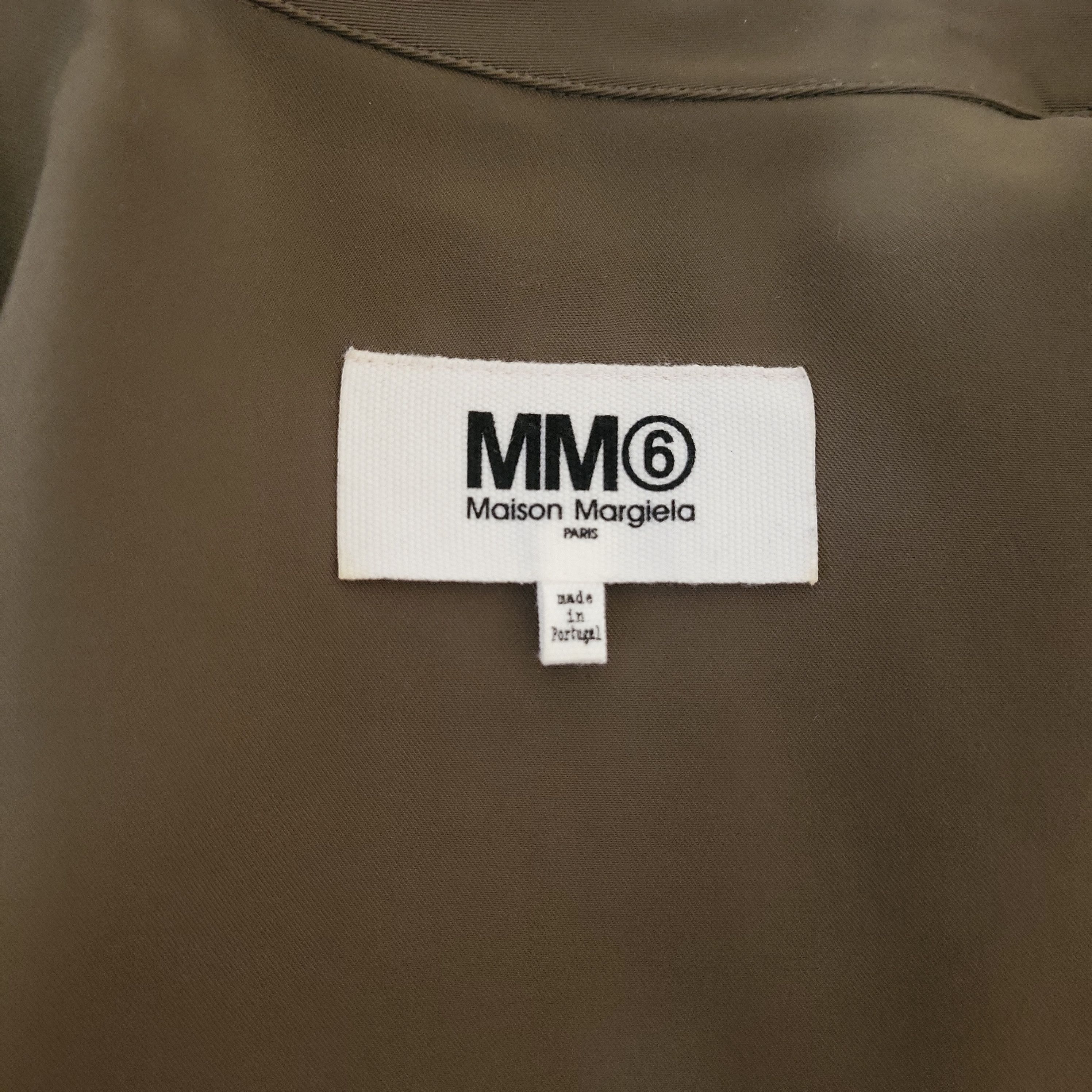Maison Margiela MM6 Khaki Green Tie Wrap Shirt Size XS / US 0-2 / IT 36-38 - 7 Thumbnail