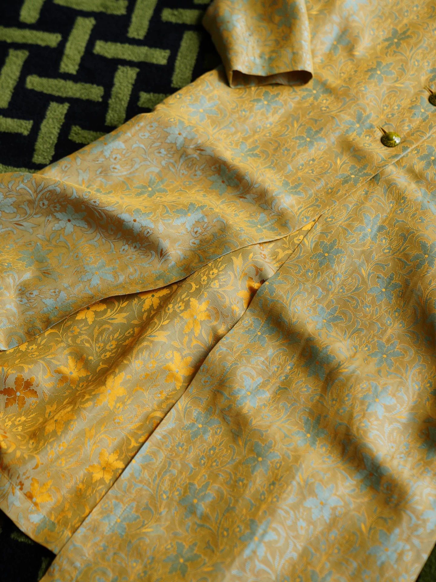Yves Saint Laurent YSL Rive Gauche 1998 Runway Silk-Linen 3-Piece Set Size XS / US 0-2 / IT 36-38 - 6 Thumbnail