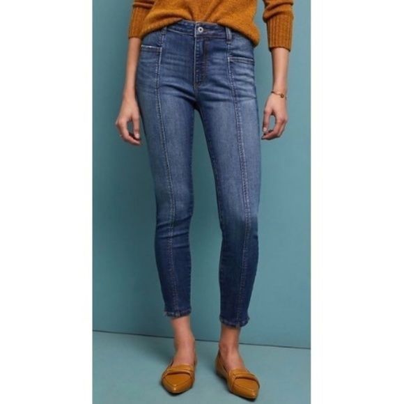 Anthropologie Pilcro High-Rise Denim Leggings Size 24" / US 00 / IT 34 - 2 Thumbnail
