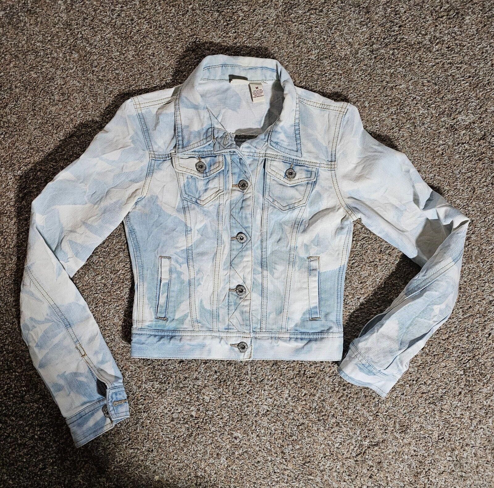 Steve Madden Mudd Womens Tie Dye Jean Jacket M Short Crop Size M / US 6-8 / IT 42-44 - 1 Thumbnail