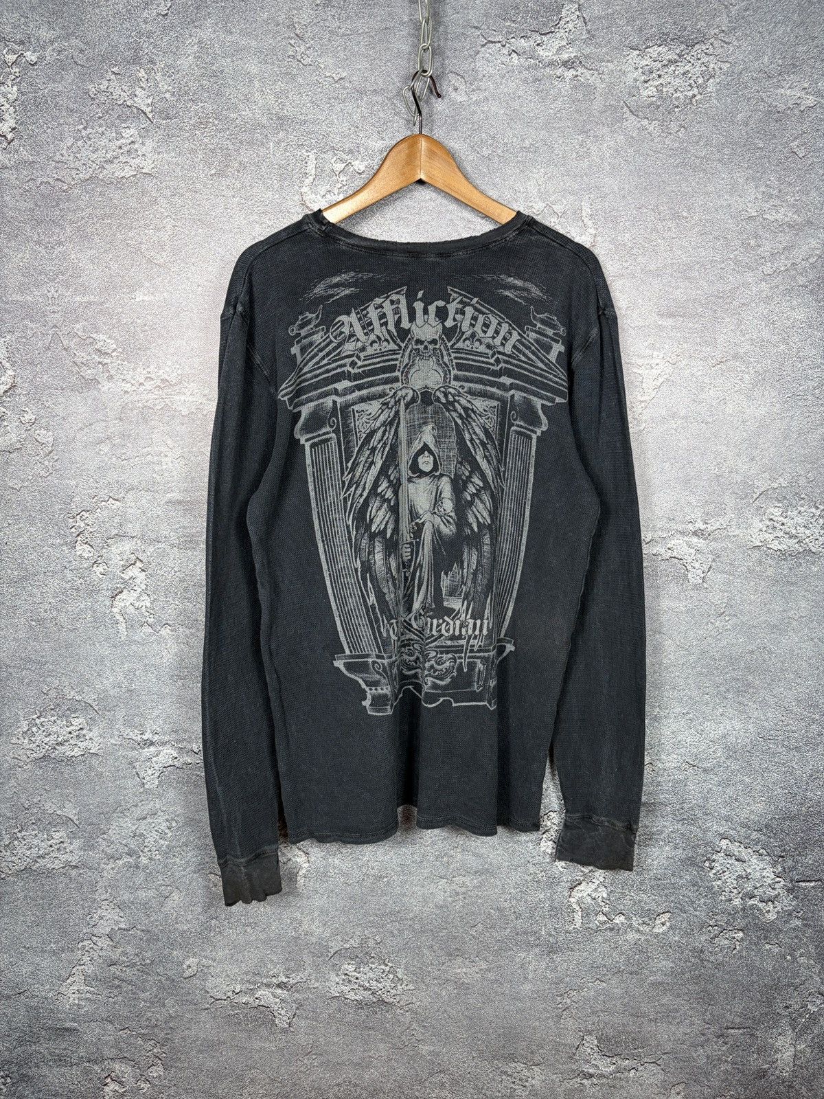 Affliction Affliction The Guardian Sun Faded Distressed Long Sleeve Size US XL / EU 56 / 4 - 2 Thumbnail