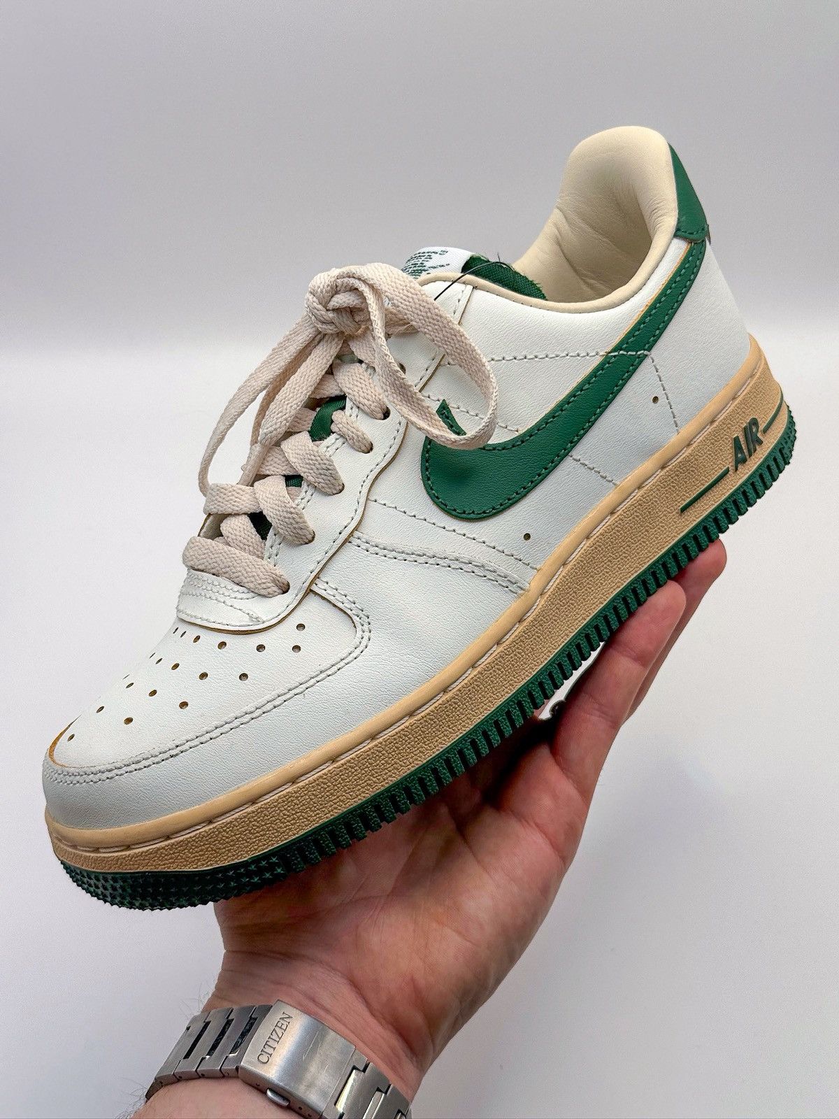Nike Nike Air Force 1 Low '07 Vintage "White Gorge Green" Size US 6 / EU 39 - 7 Thumbnail