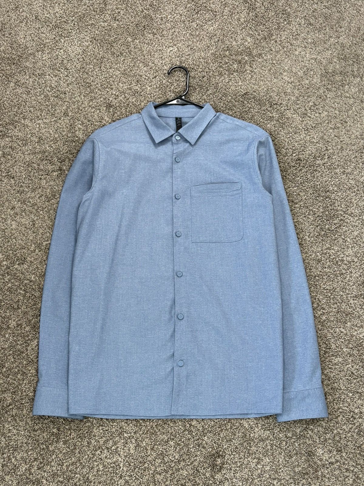 Lululemon Lululemon Commission Long Sleeve Button Down Shirt Blue Mens Size US L / EU 52-54 / 3 - 1 Thumbnail