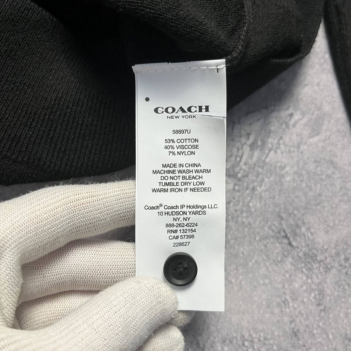 Coach Coach Black Cardigan Sweater Streetwear Luxury Designer Size XXS / US 00 / IT 34 - 7 Thumbnail