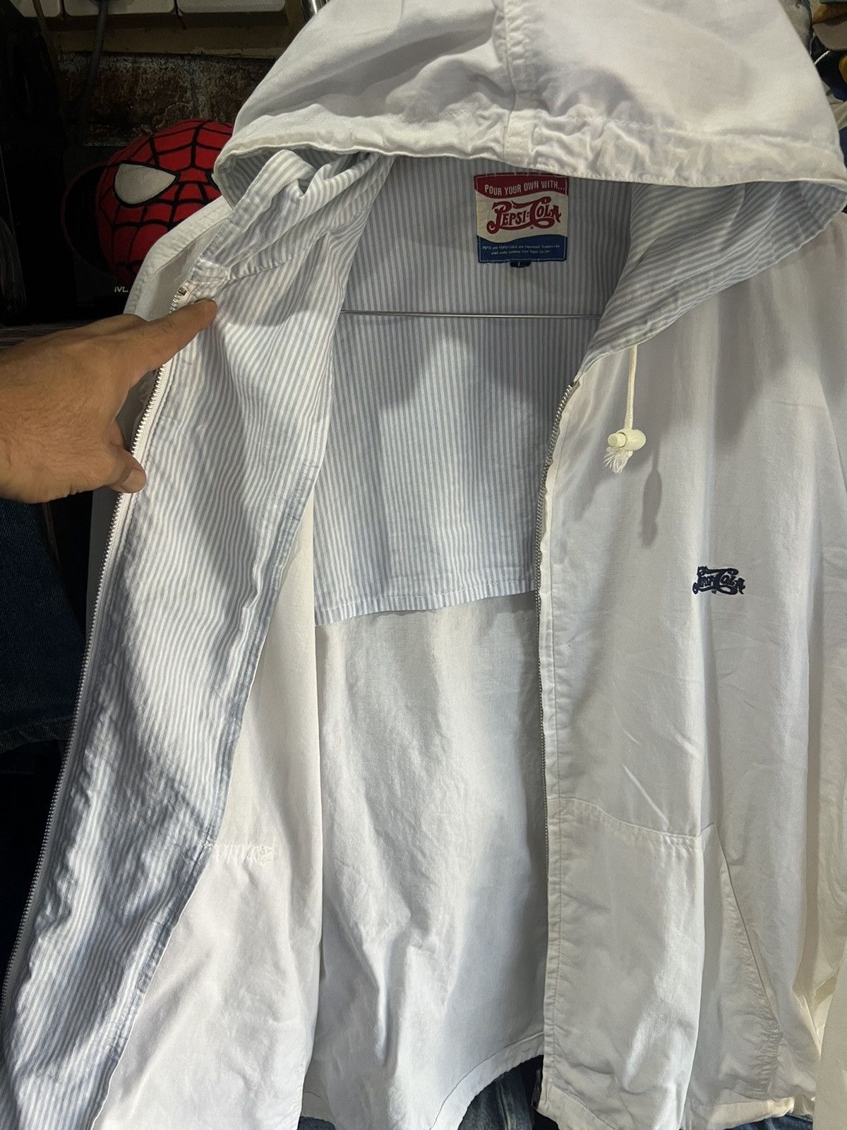 Pepsi 🔥Vintage Pepsi Cola Zipper Jacket Size US XL / EU 56 / 4 - 10 Thumbnail