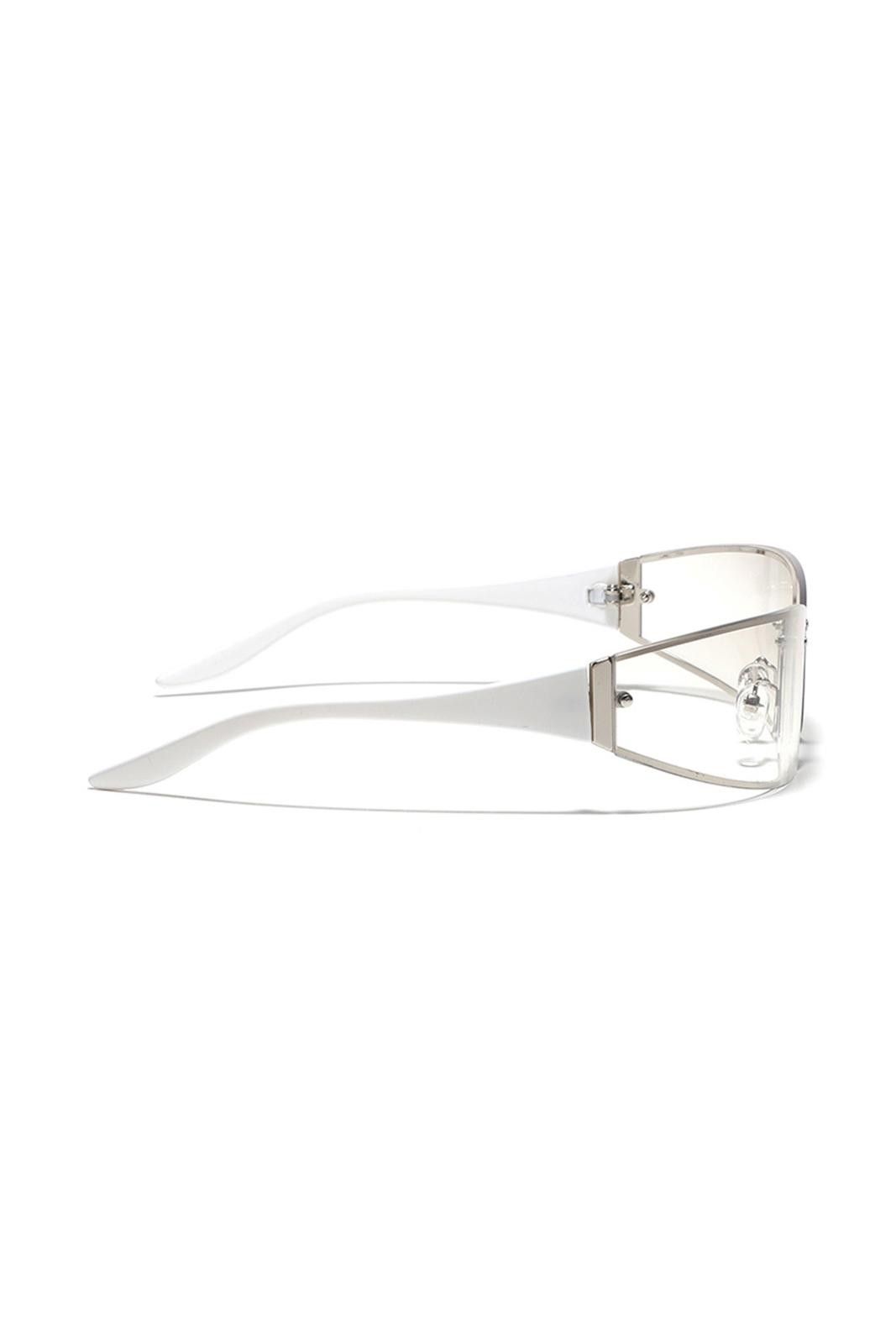 Japanese Brand Vtg Y2k Avant Garde Futuristic Sunglasses Silver Unisex OS Size ONE SIZE - 4 Thumbnail