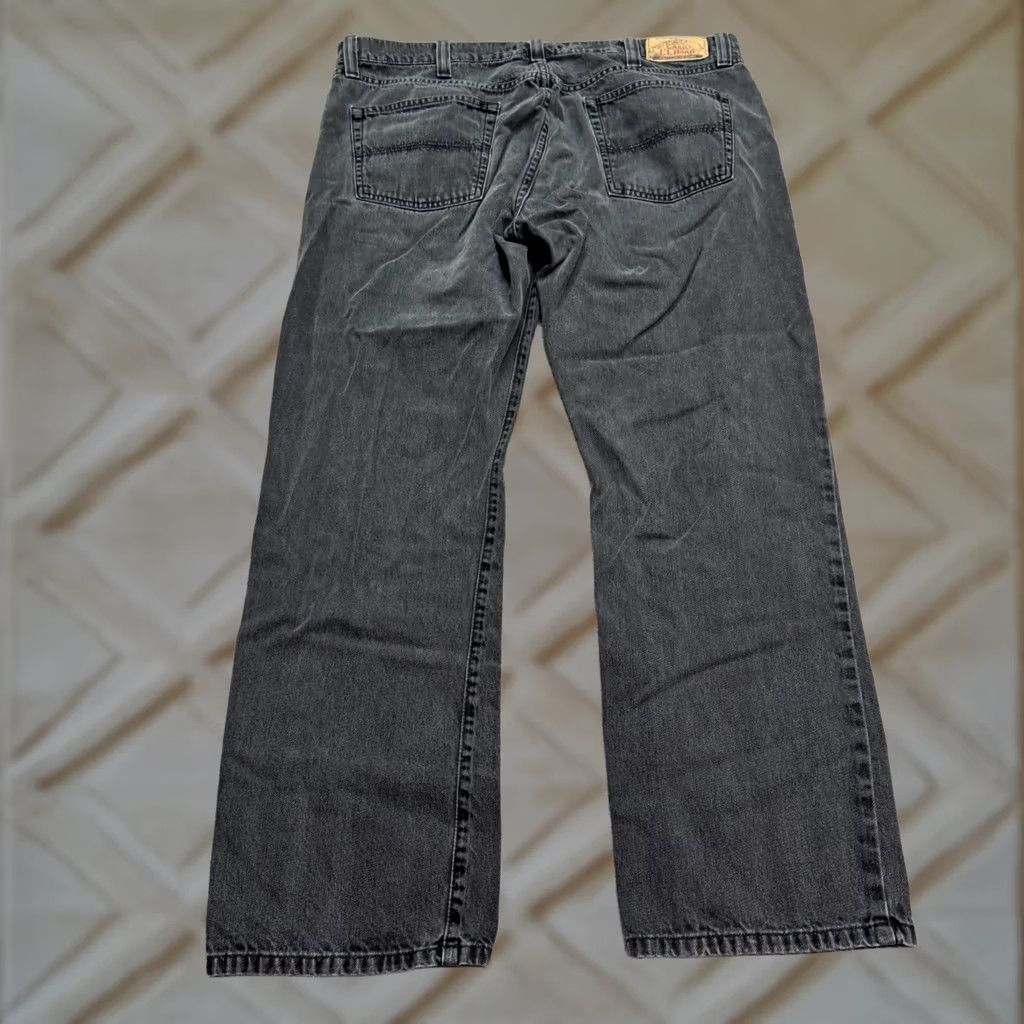 Vintage L.L. Bean Jeans Mens 38x30 Straight Denim 100% Cotton Black Classic Fit Size US 38 / EU 54 - 1 Thumbnail
