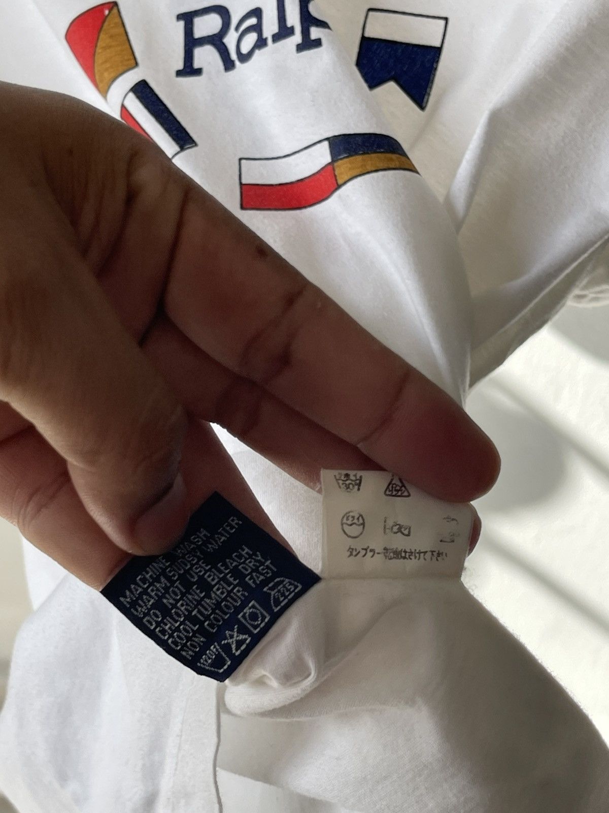 Polo Ralph Lauren × Ralph Lauren Vintage Polo Ralph Lauren Flag Tee Size US L / EU 52-54 / 3 - 10 Thumbnail