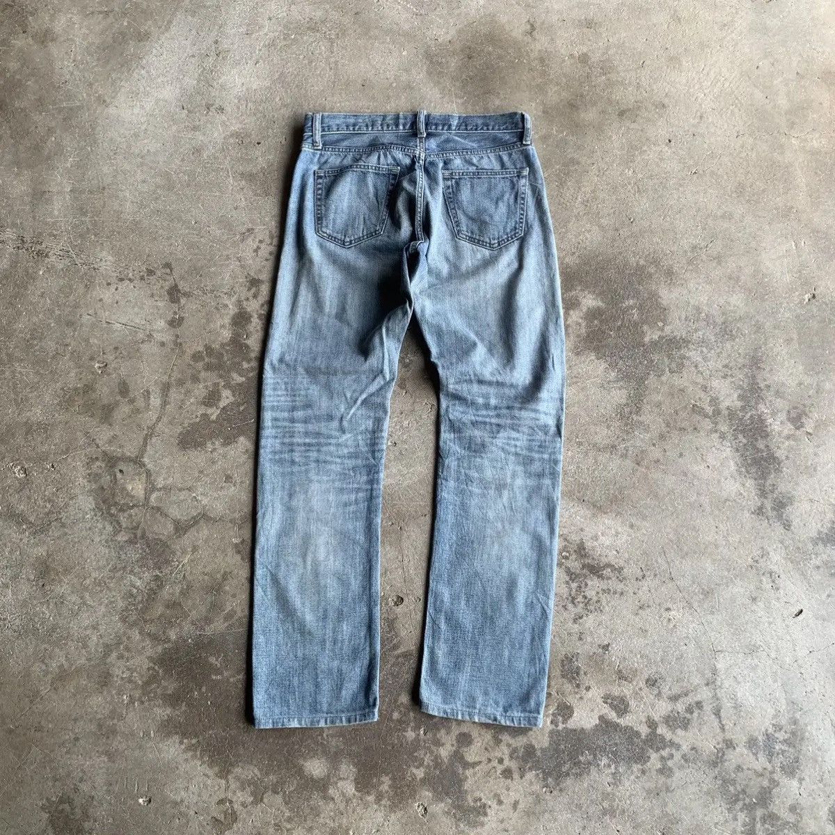 Kaihara Denim REDLINE‼️Japanese Vintage LightWash DistressedDenim Selvedge Size US 32 / EU 48 - 10 Thumbnail