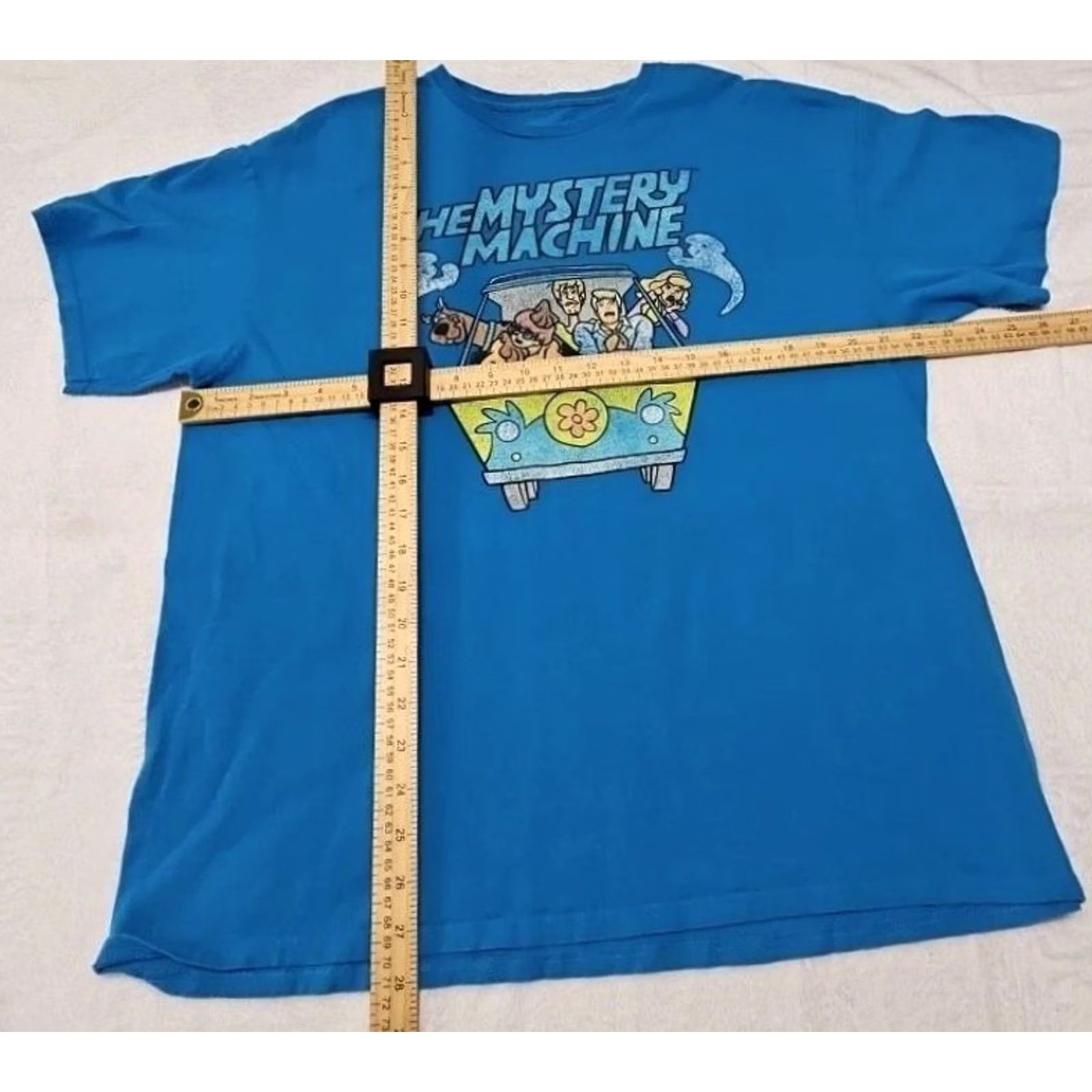 Toy Machine Scooby-Doo Mystery Machine T-Shirt Blue XL Crew Neck Short Sleeve Cartoon Graphic Tee Men Regular Cotton T-Shirt Size US XL / EU 56 / 4 - 5 Thumbnail