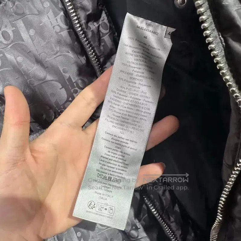 Dior Dior Men's Black Padded Down Jacket . Size US M / EU 48-50 / 2 - 7 Thumbnail
