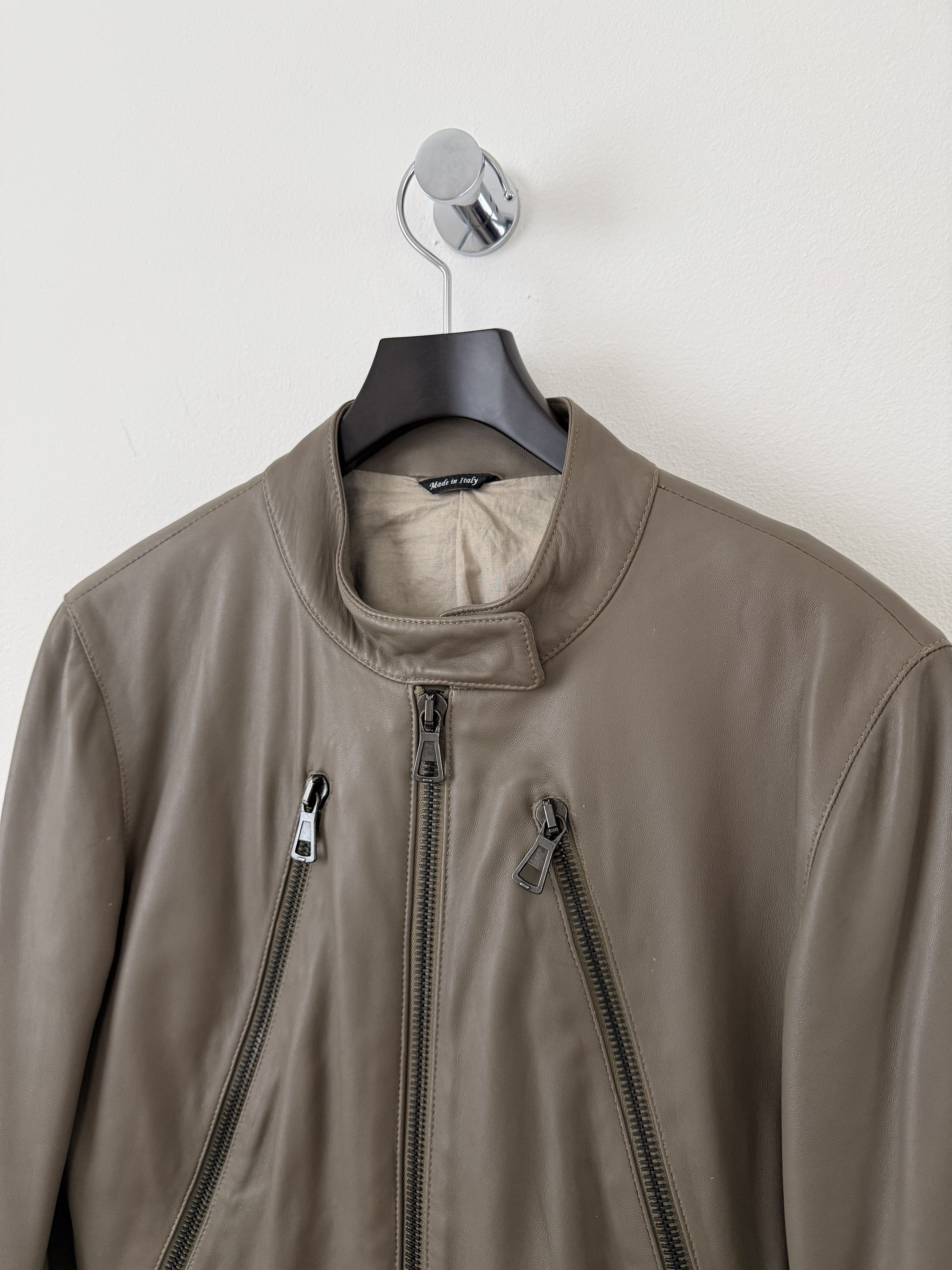 Maison Margiela 2012 5 Zip Leather Moto Jacket Size US S / EU 44-46 / 1 - 6 Thumbnail