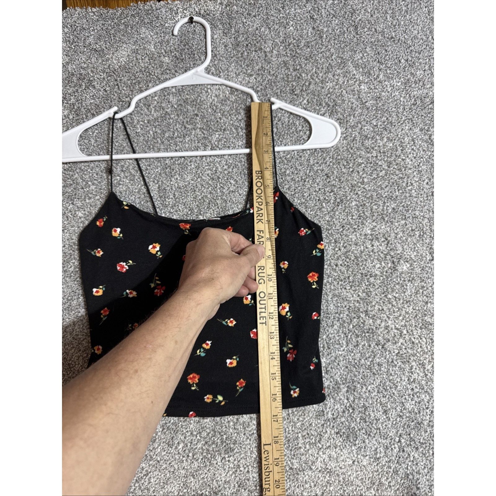 Other Gaze Floral Cami Crop Tank Top Women Small Y2K Coquette Size S / US 4 / IT 40 - 2 Thumbnail
