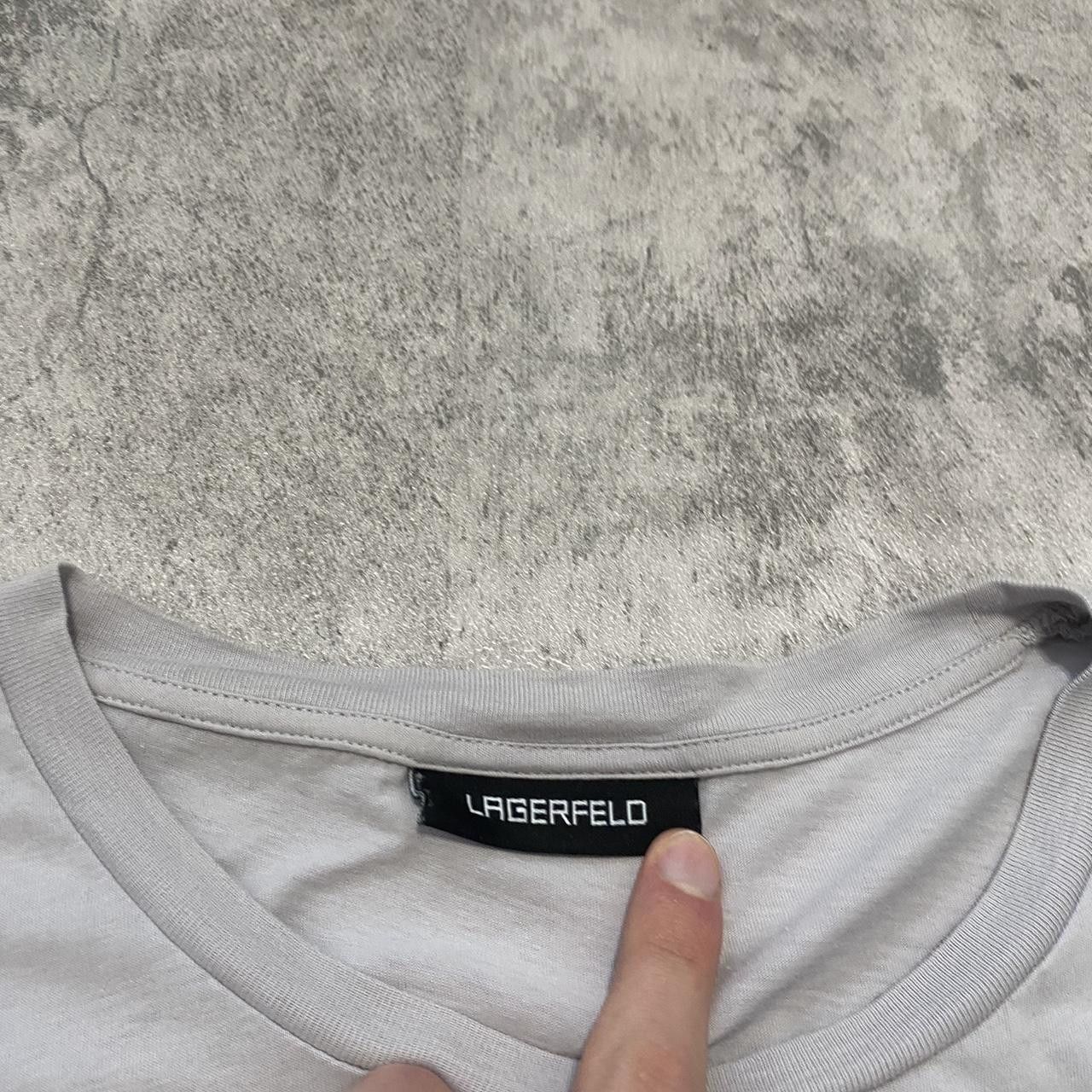 Karl Lagerfeld Karl Lagerfeld grey and red T-shirt Nice graphic high Size US M / EU 48-50 / 2 - 5 Thumbnail