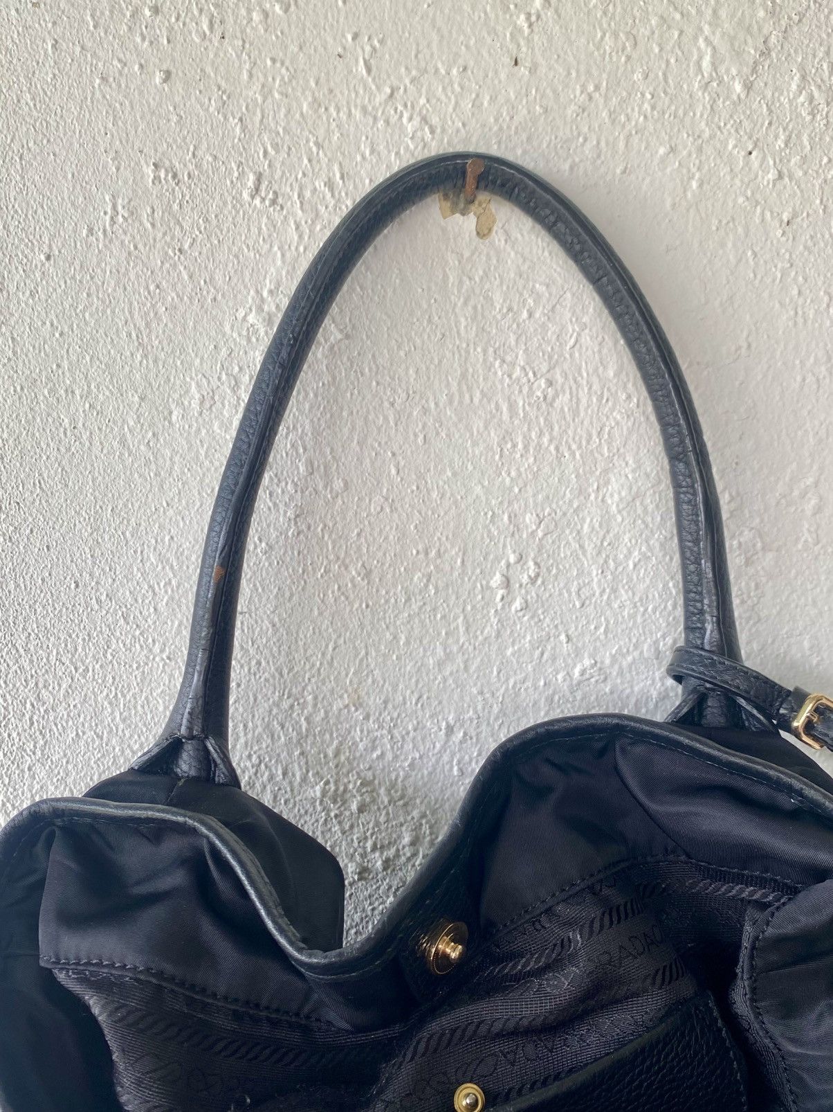 Prada PRADA Made In Italy Shoulder Bag material Leather and nylon Size ONE SIZE - 21 Thumbnail