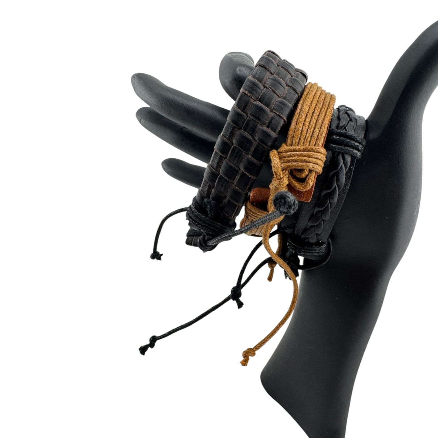 Other Triple Threat Leather Cuffs For Rebels Who Can’t Pick a Vibe Size ONE SIZE - 2 Thumbnail