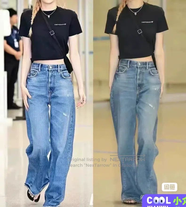 Acne Studios Acne Studios Frayed Wide-Leg Denim Pants Size 31" - 1 Thumbnail