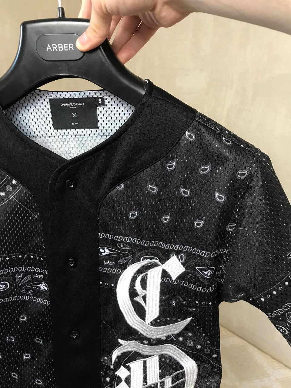 Criminal Damage 🔥 Criminal Damage Bandana Rare Button Up Shirt Vintage Black Size US S / EU 44-46 / 1 - 7 Thumbnail