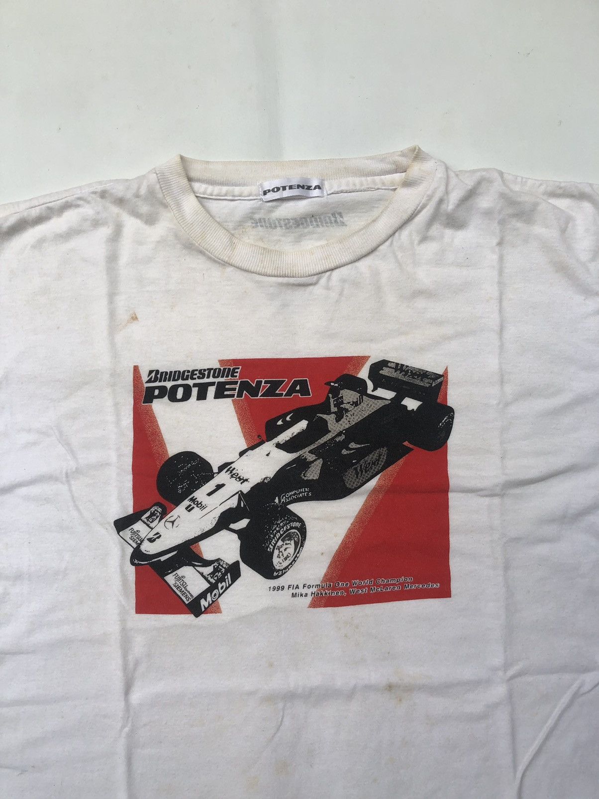 Japanese Brand × KMRii 1999 fia Formula One World Champion Mika Hakkinen Tee Size US L / EU 52-54 / 3 - 4 Thumbnail