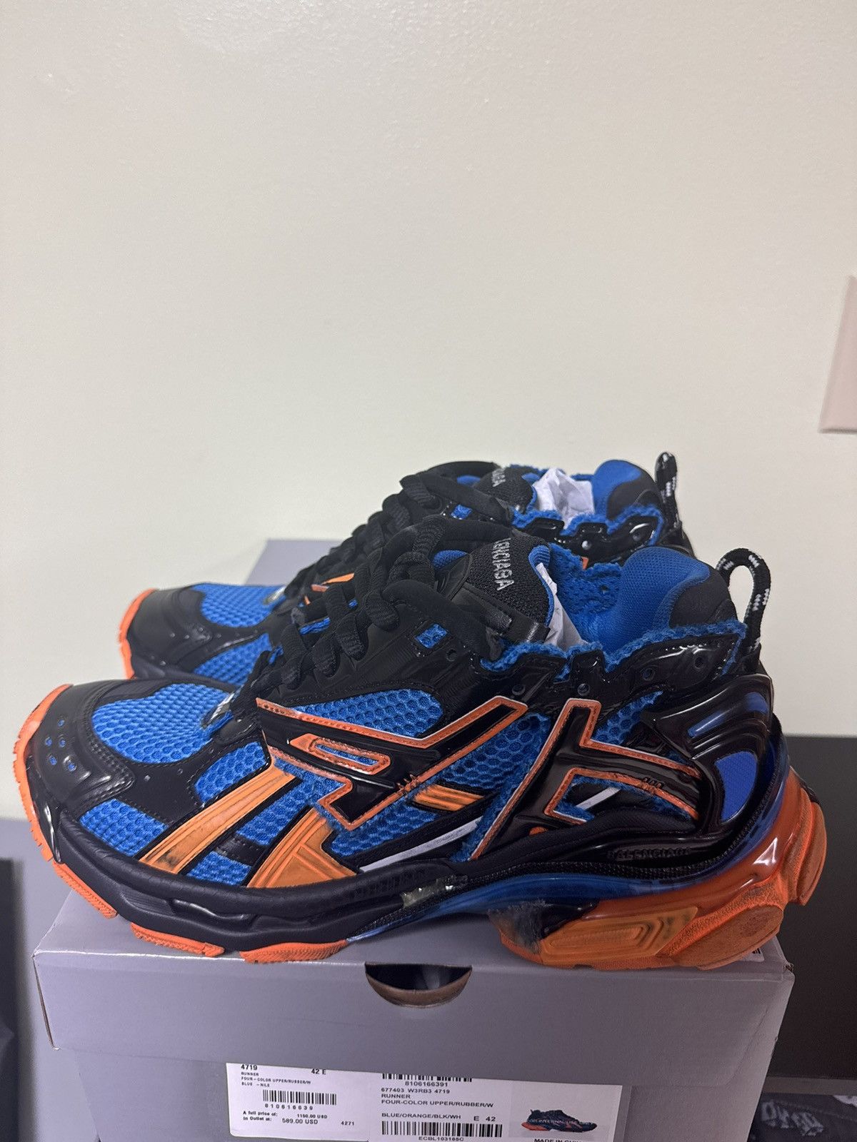Balenciaga Balenciaga Blue and Orange Runner 42 Size US 9 / EU 42 - 3 Thumbnail