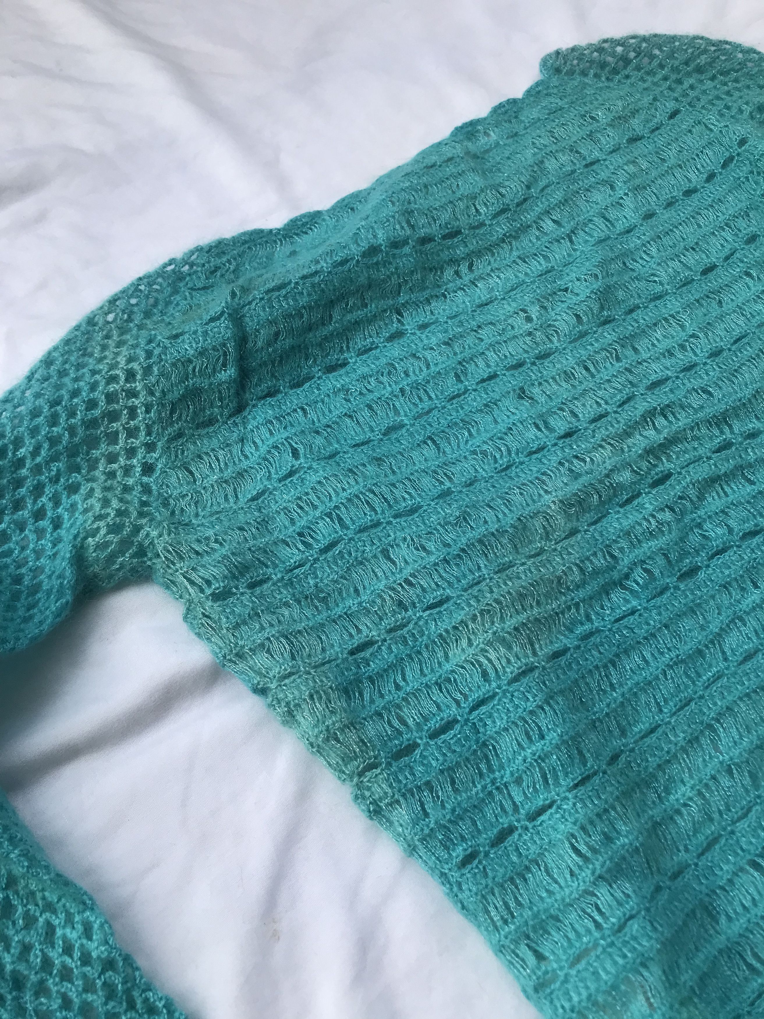Nicole Club Nicole Club Mohair Butterfly Open Knitted Fish Net Size S / US 4 / IT 40 - 3 Thumbnail