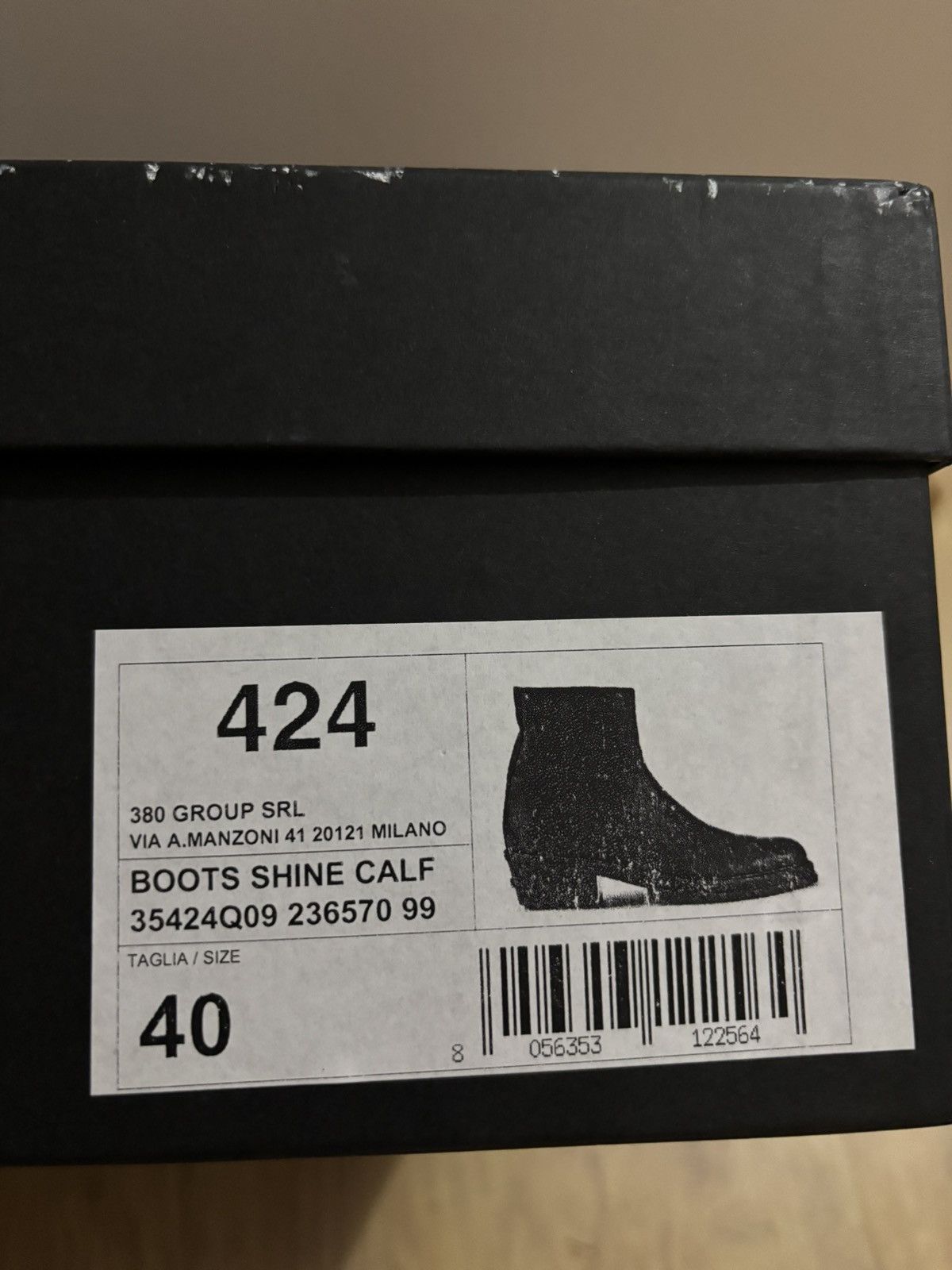424 424 leather boots Size US 7 / EU 40 - 9 Thumbnail