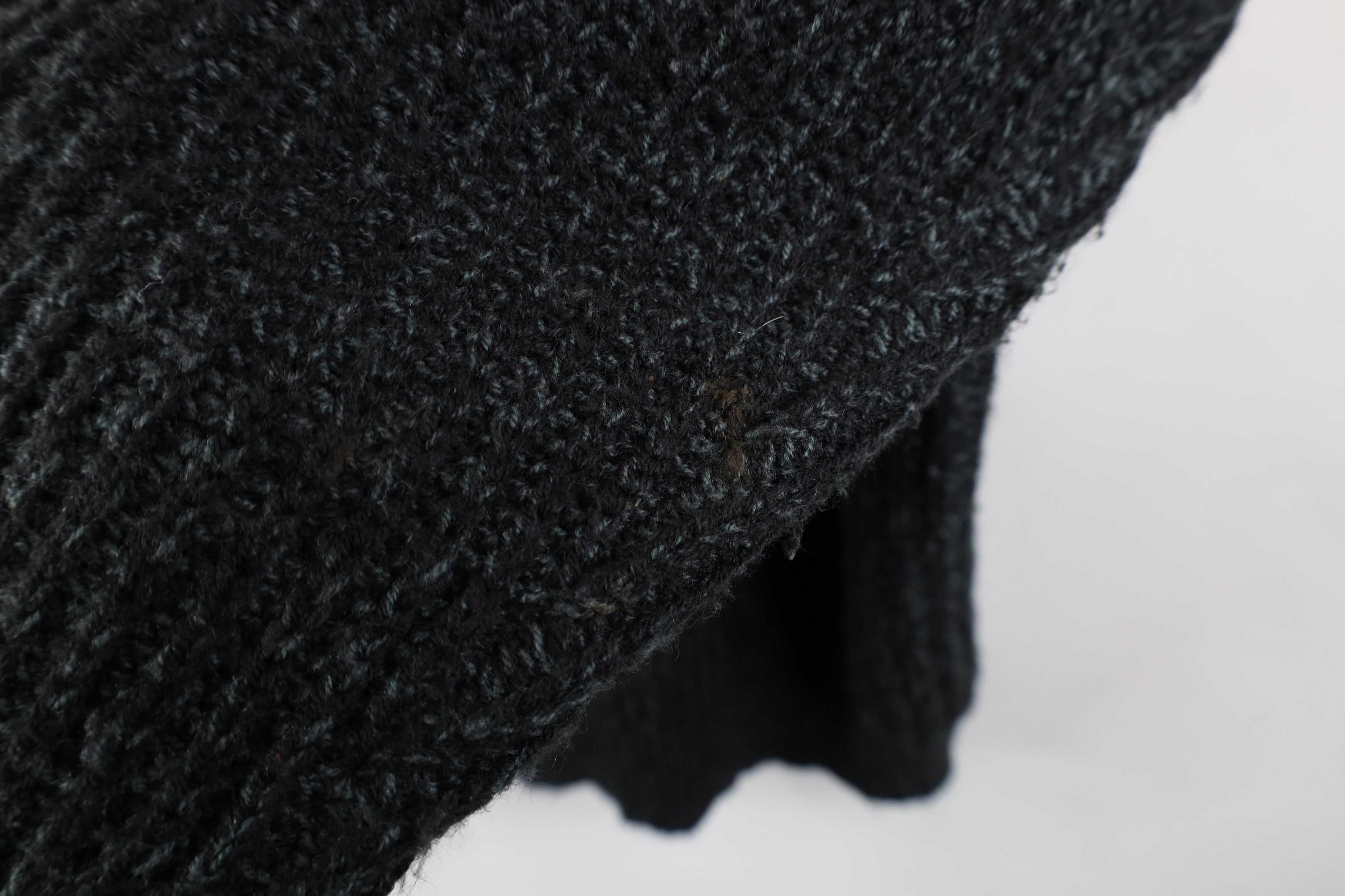 Vintage Vintage 90s Streetwear Ribbed Knit Crewneck Sweater Gray Size US M / EU 48-50 / 2 - 6 Thumbnail