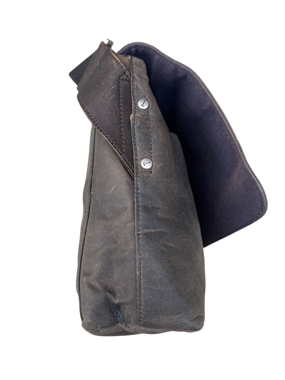 Jack Spade Jack Spade USA Patina Waxed Cotton Canvas Messenger Bag Size ONE SIZE - 12 Thumbnail