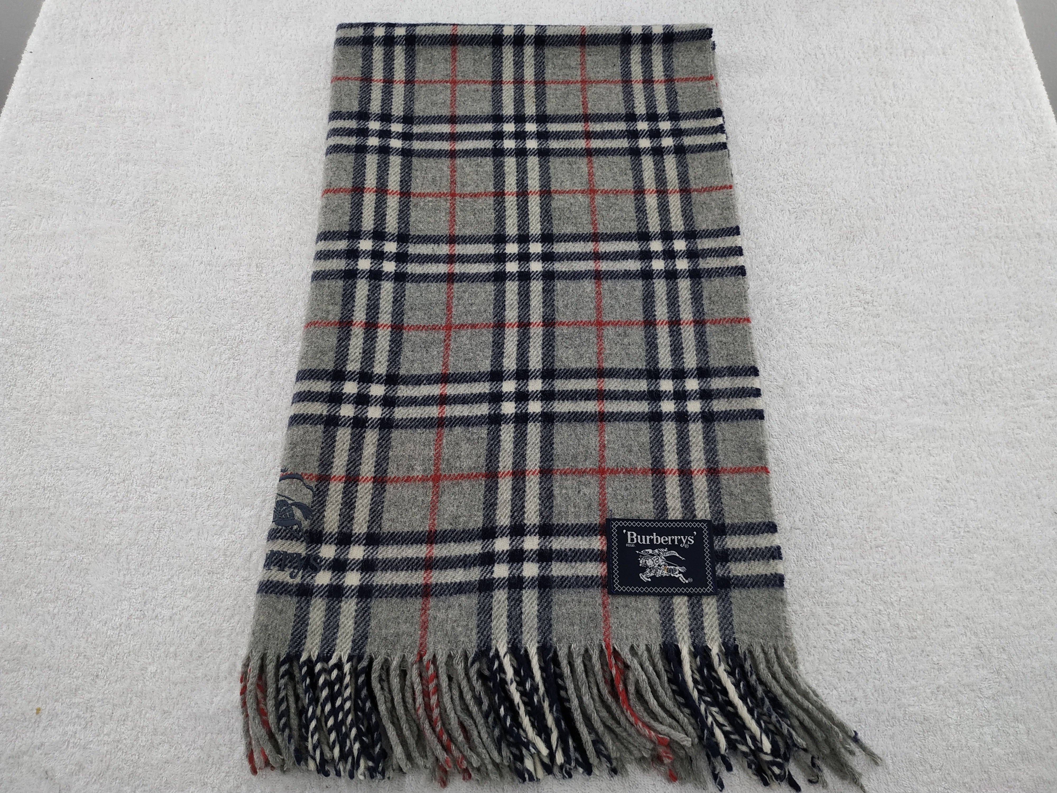Burberry × Vintage Burberry Scarf / Muffler / Neckwear - WW163 Size ONE SIZE - 4 Thumbnail