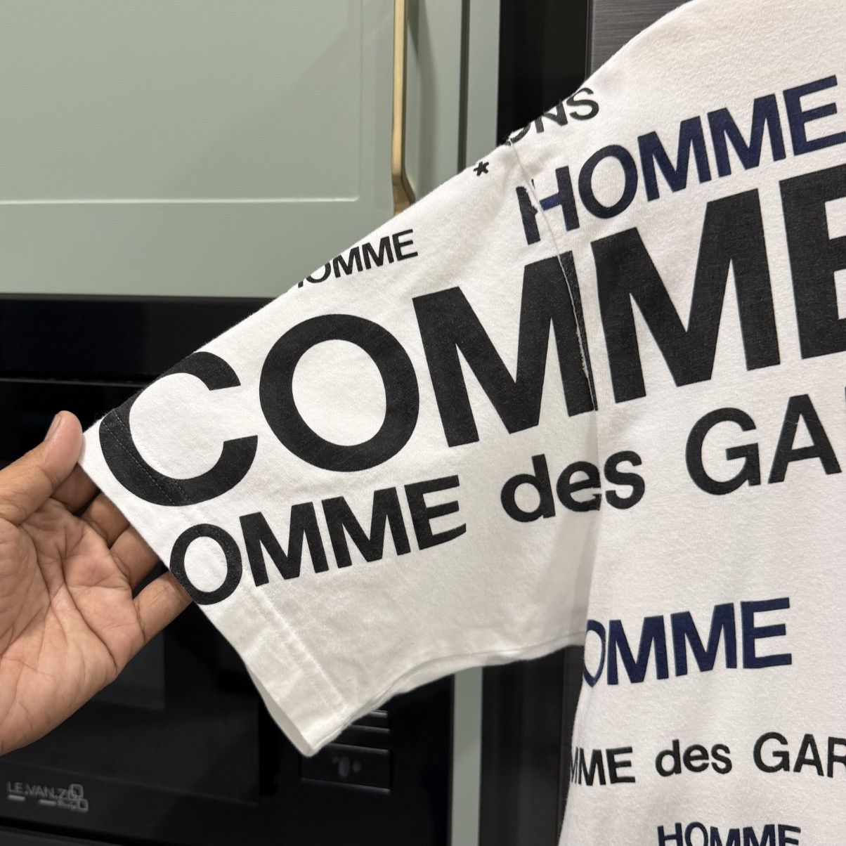 Comme des Garcons Homme AD2006 Comme des Garçons Homme All Over Logo Print T-Shirt Size US M / EU 48-50 / 2 - 4 Thumbnail