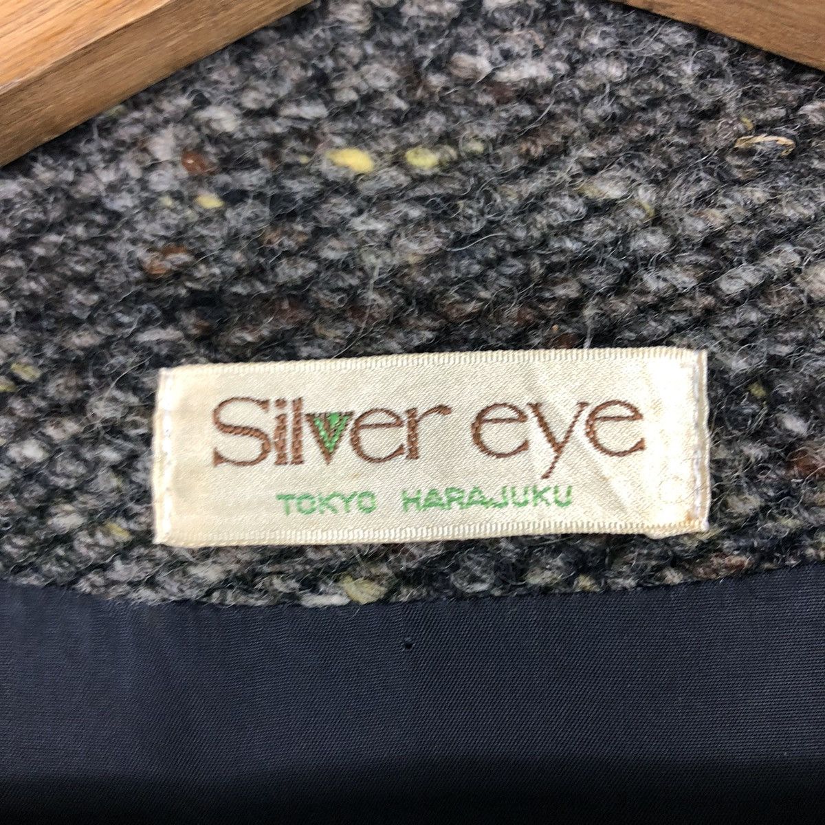 Japanese Brand × Vintage 📌Silver Eye Herringbone Wool Double Collar Issey Miyake Size US M / EU 48-50 / 2 - 17 Thumbnail