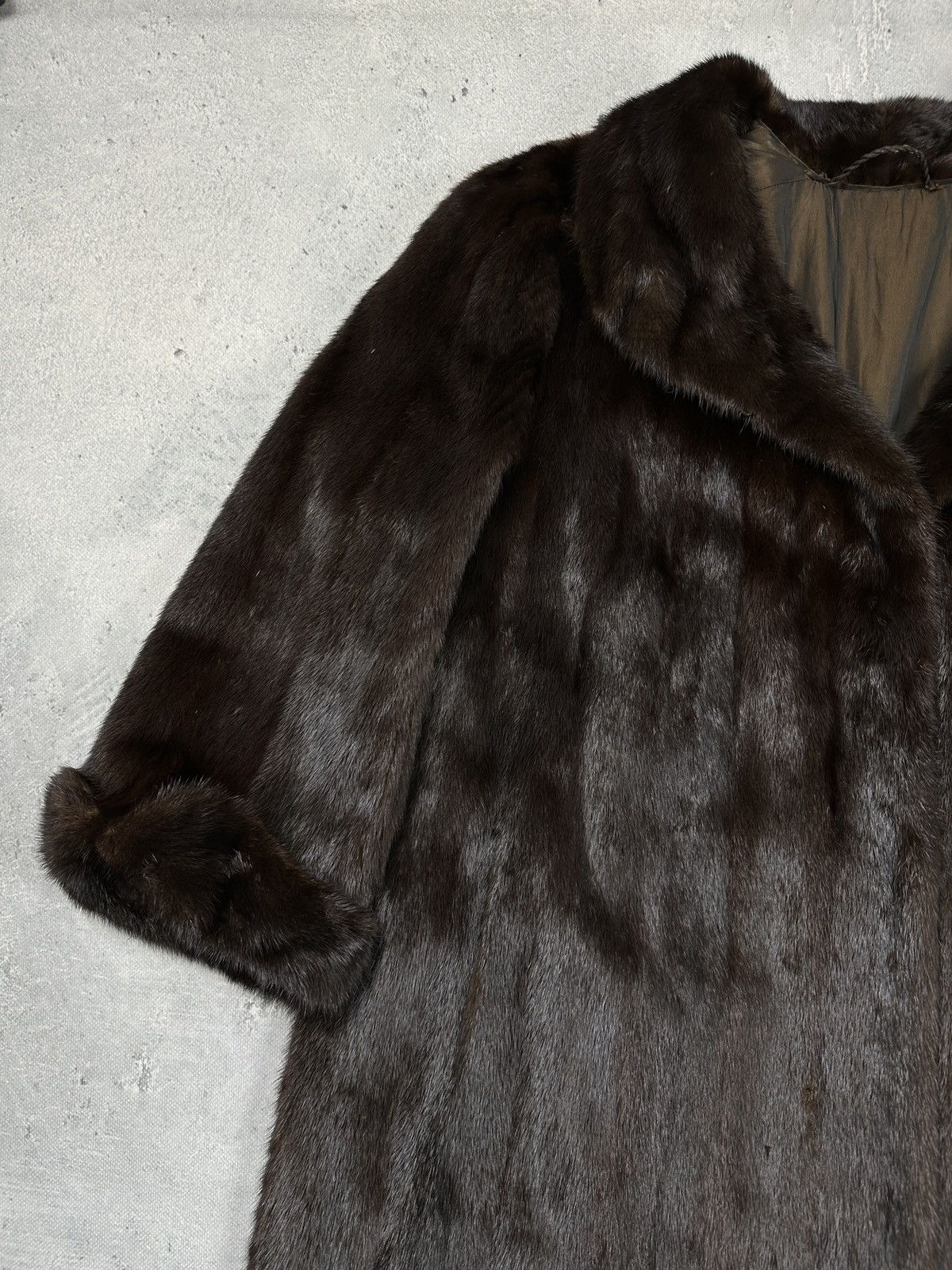 Sagafurs Rare Vintage SAGA Mink Royal Brown Full-Length Fur Lux Coat Size L / US 10 / IT 46 - 14 Thumbnail