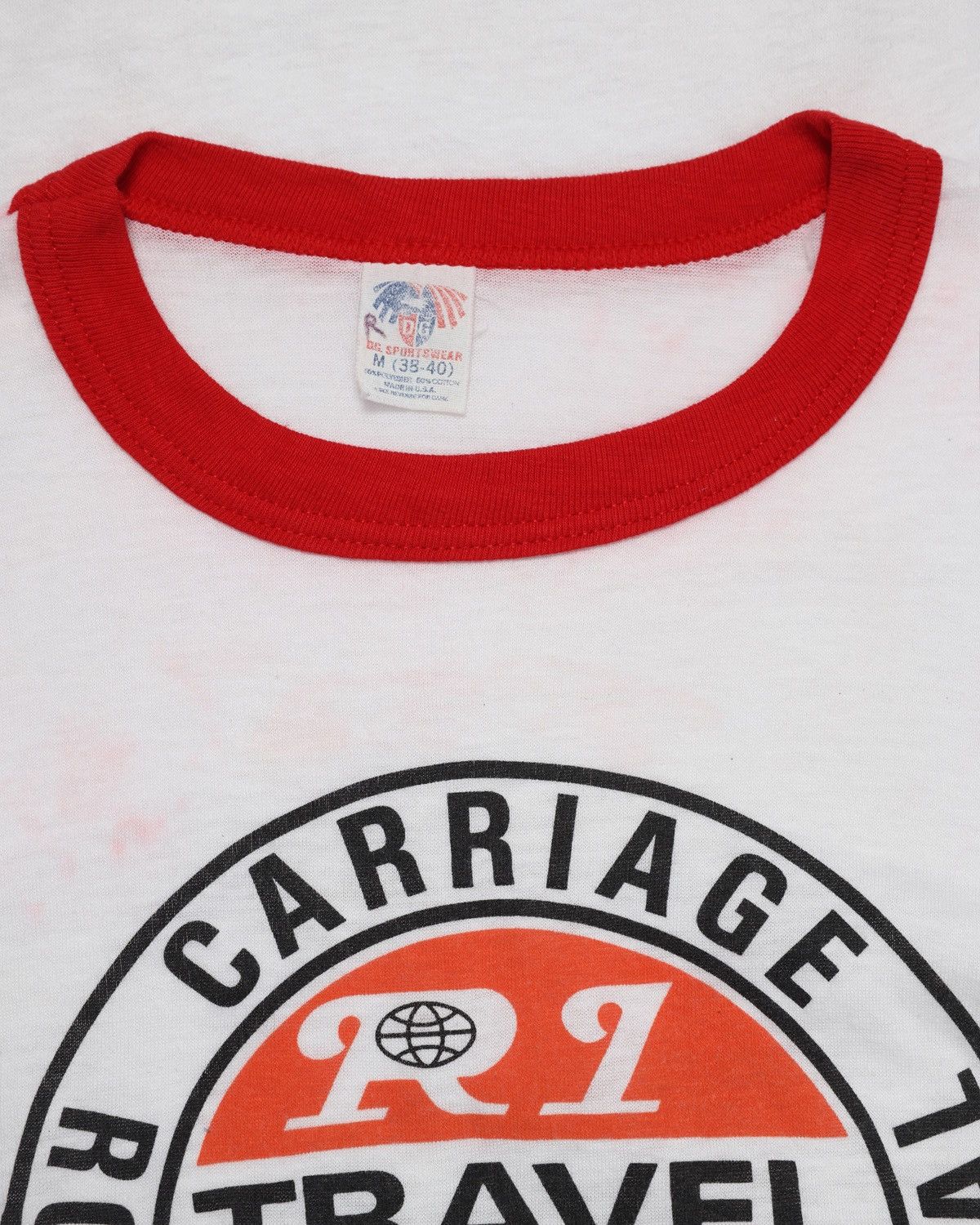 Vintage Distressed Faded Ringer T-Shirt Size US M / EU 48-50 / 2 - 3 Thumbnail