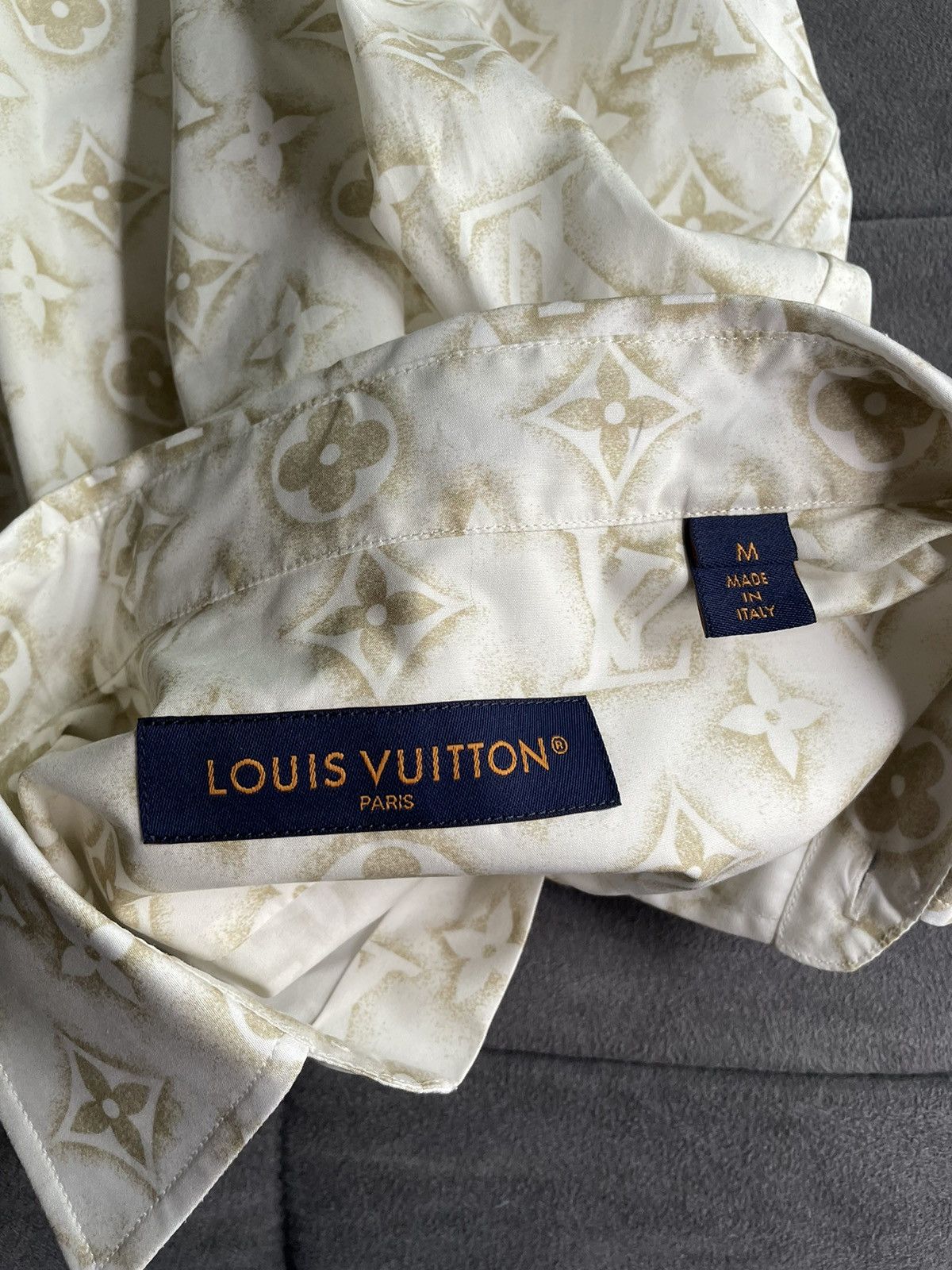 Louis Vuitton Louis Vuitton Sand Monogram Shirt Size US M / EU 48-50 / 2 - 5 Thumbnail