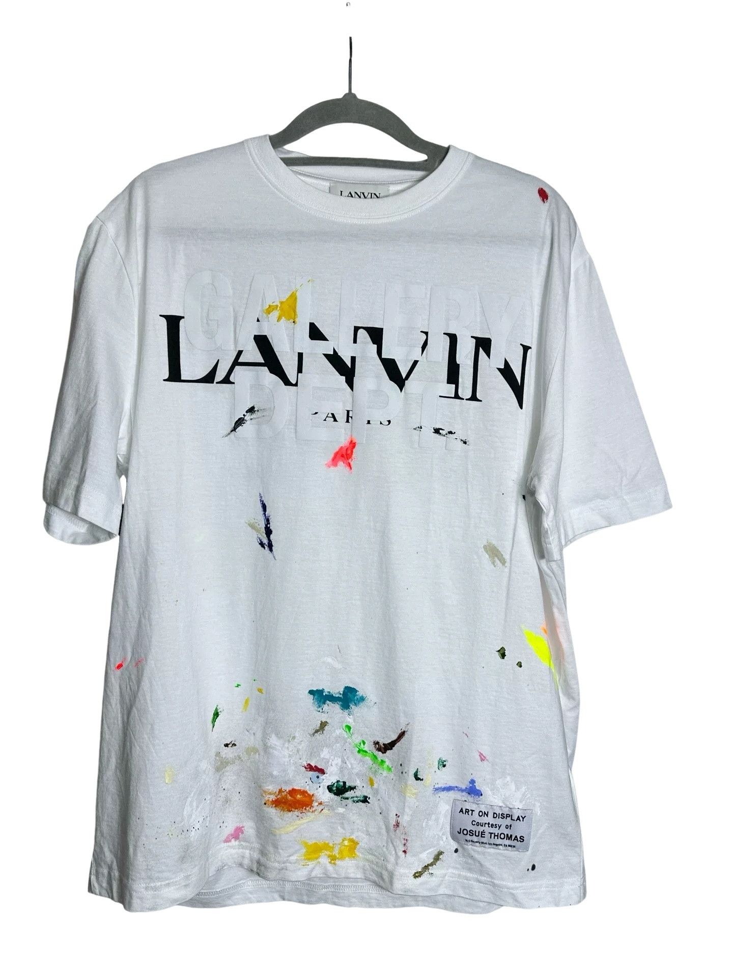 Lanvin Lanvin x Gallery Dept. Paint Splatter T-Shirt Size M Size US M / EU 48-50 / 2 - 1 Thumbnail