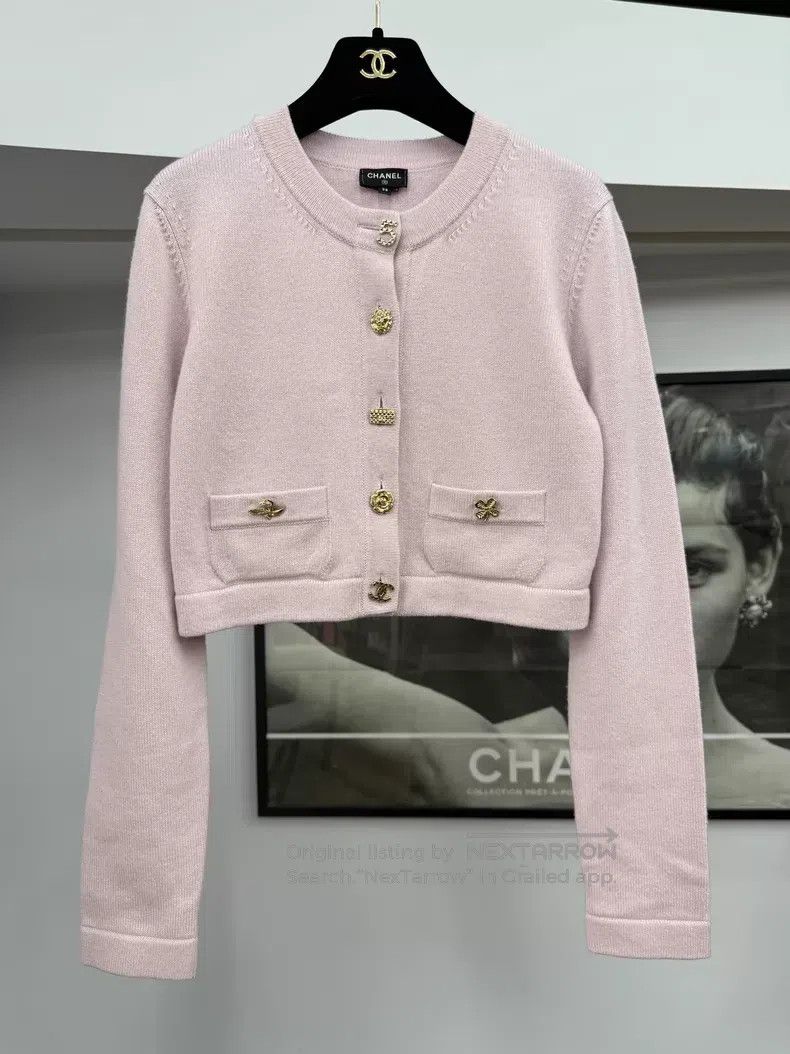 Chanel Chanel Pink multi-element button cashmere cardigan coat Size XS / US 0-2 / IT 36-38 - 1 Thumbnail