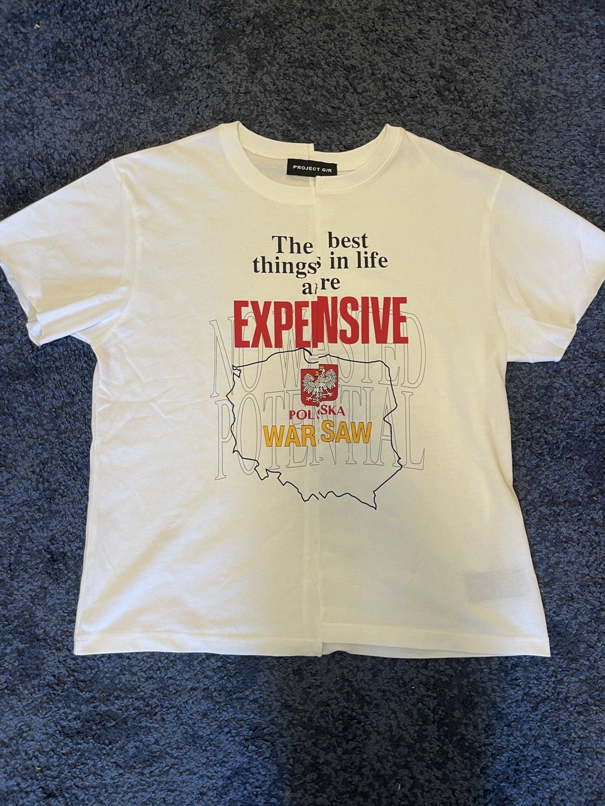 PROJECT G/R Poland tight fit SPLIT T-Shirt Polska 2025 NEW | Grailed