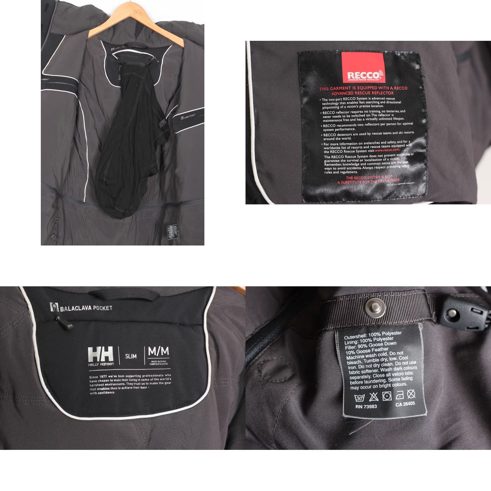 Helly Hansen VINTAGE HELLY HANSEN RECCO 20k Waterproof Goose Down Ski Jacket Women Size M Slim Fit Size M / US 6-8 / IT 42-44 - 8 Thumbnail