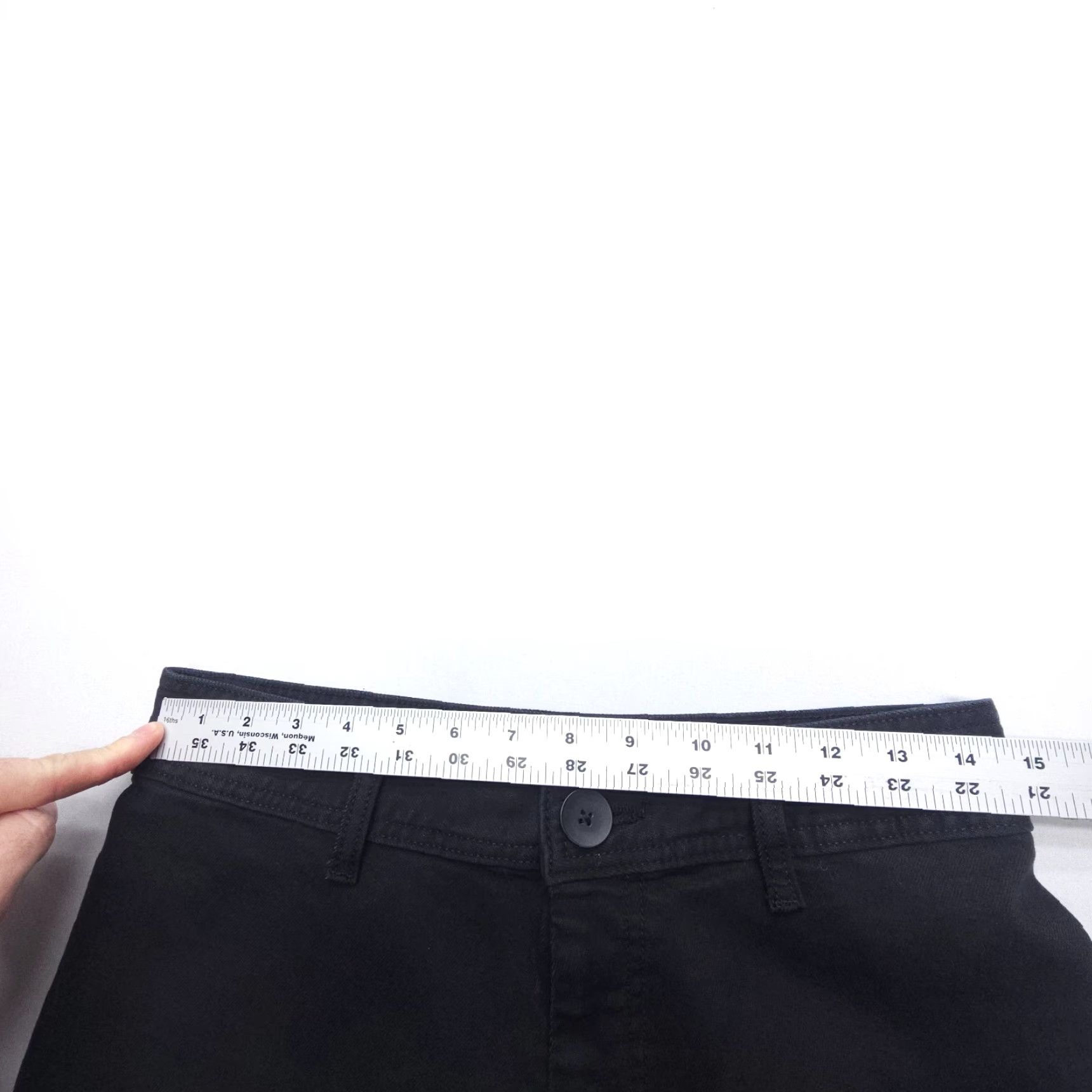 Zara Zara Black High Rise Wide Leg Jeans Size 10 29" Inseam Boho Bohemian 5-Pocket Regular Denim Cotton Nights? Size 32" / US 10 / IT 46 - 7 Thumbnail
